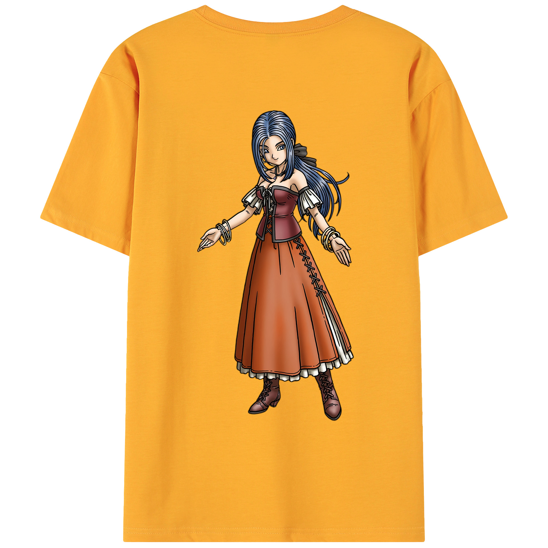 （画像用） ドラゴンクエスト Doragon Kuesuto Dragon Quest 綿100％ メンズ半袖Tシャツ（バックプリント） 通気性