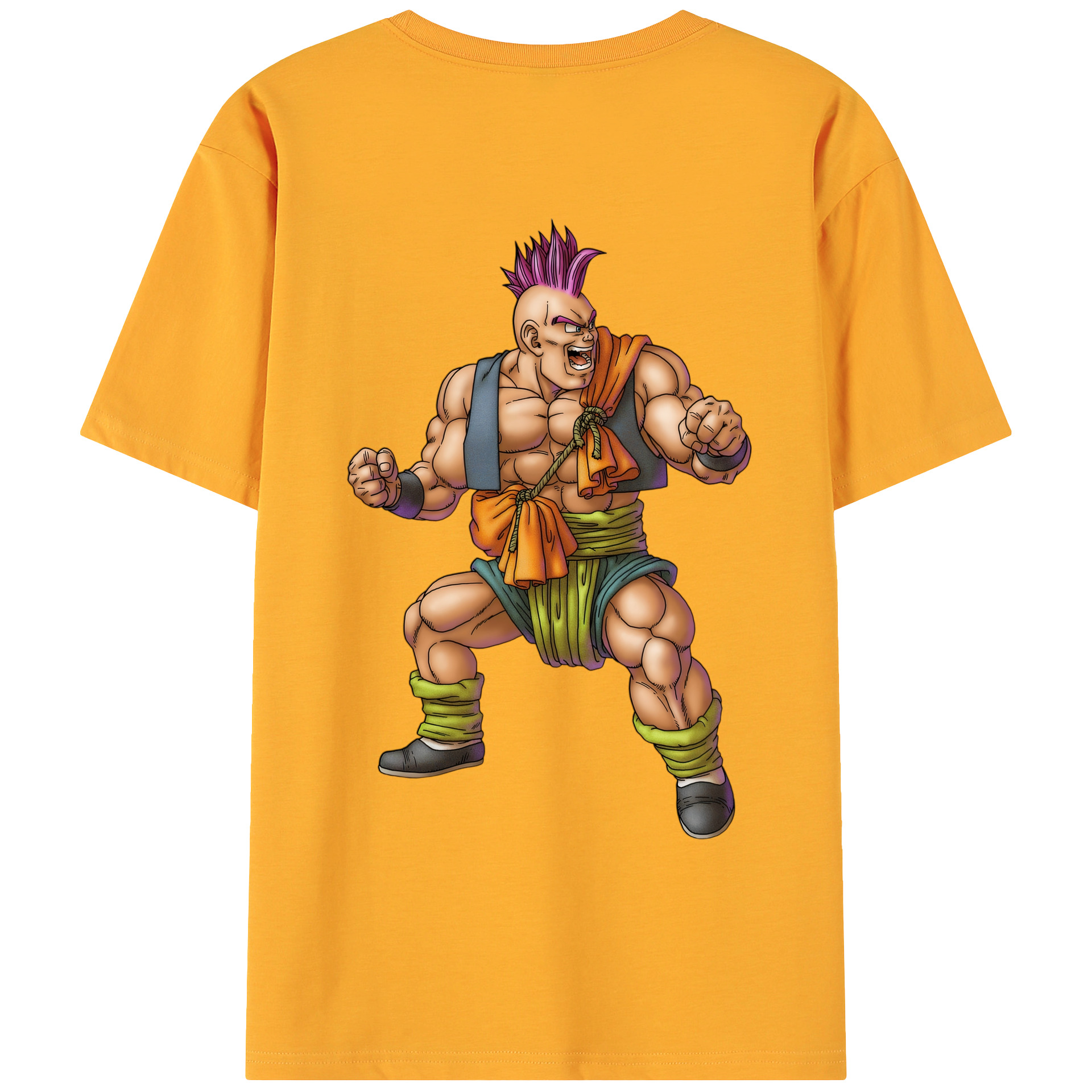 （画像用） ドラゴンクエスト Doragon Kuesuto Dragon Quest 綿100％ メンズ半袖Tシャツ（バックプリント） 通気性