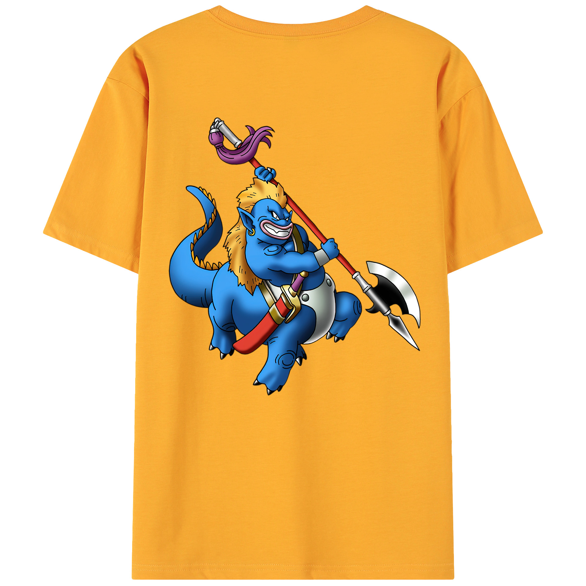 （画像用） ドラゴンクエスト Doragon Kuesuto Dragon Quest 綿100％ メンズ半袖Tシャツ（バックプリント） 通気性