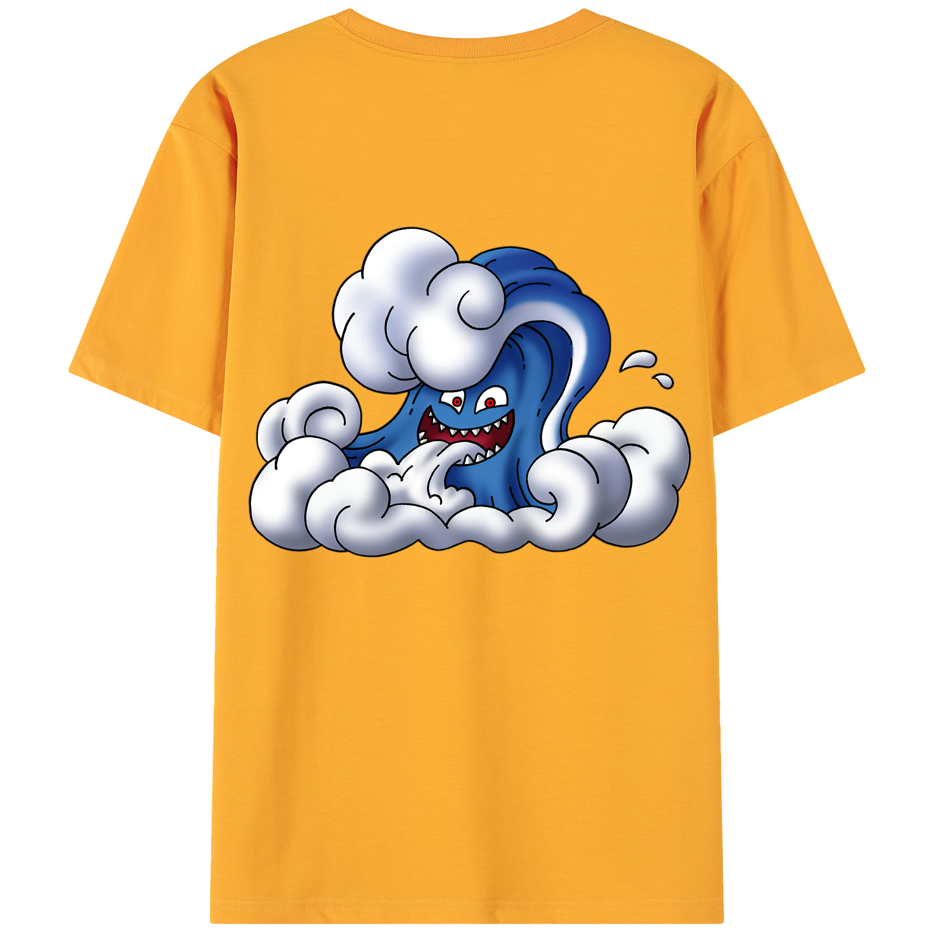 （画像用） ドラゴンクエスト Doragon Kuesuto Dragon Quest 綿100％ メンズ半袖Tシャツ（バックプリント） 通気性