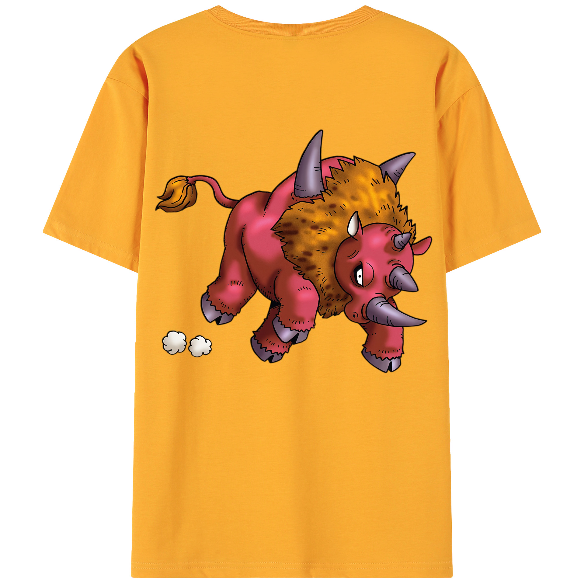 （画像用） ドラゴンクエスト Doragon Kuesuto Dragon Quest 綿100％ メンズ半袖Tシャツ（バックプリント） 通気性