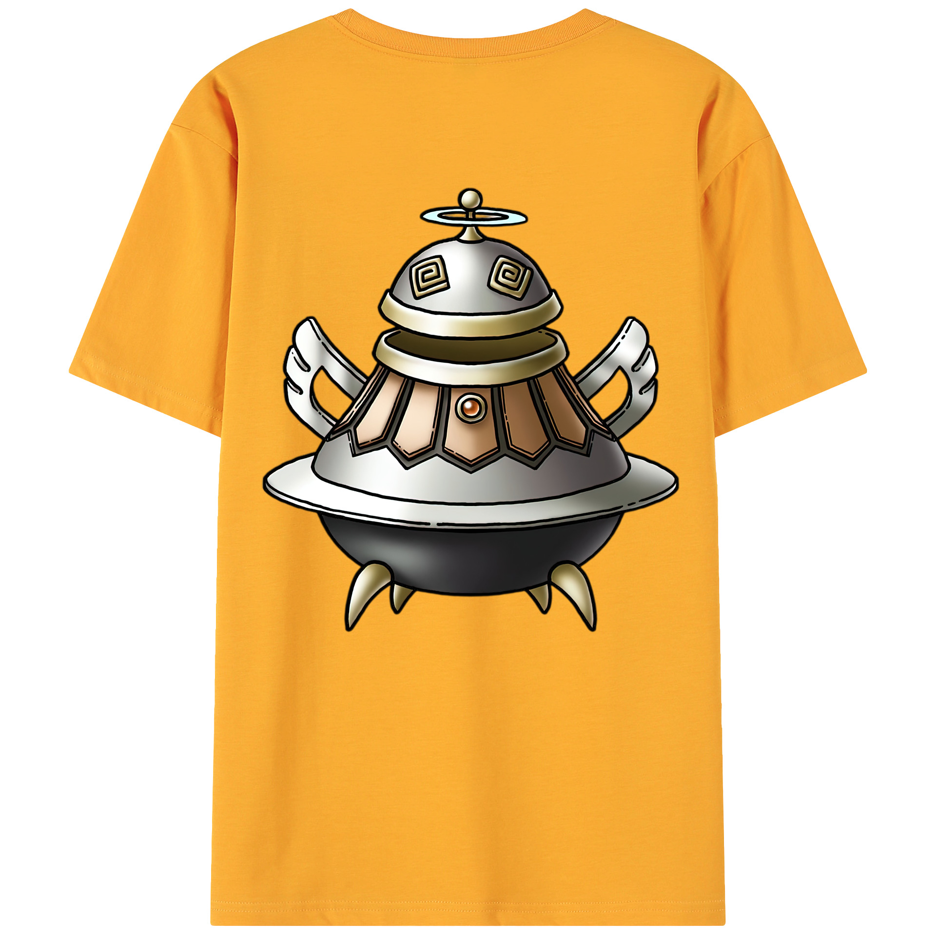 （画像用） ドラゴンクエスト Doragon Kuesuto Dragon Quest 綿100％ メンズ半袖Tシャツ（バックプリント） 通気性