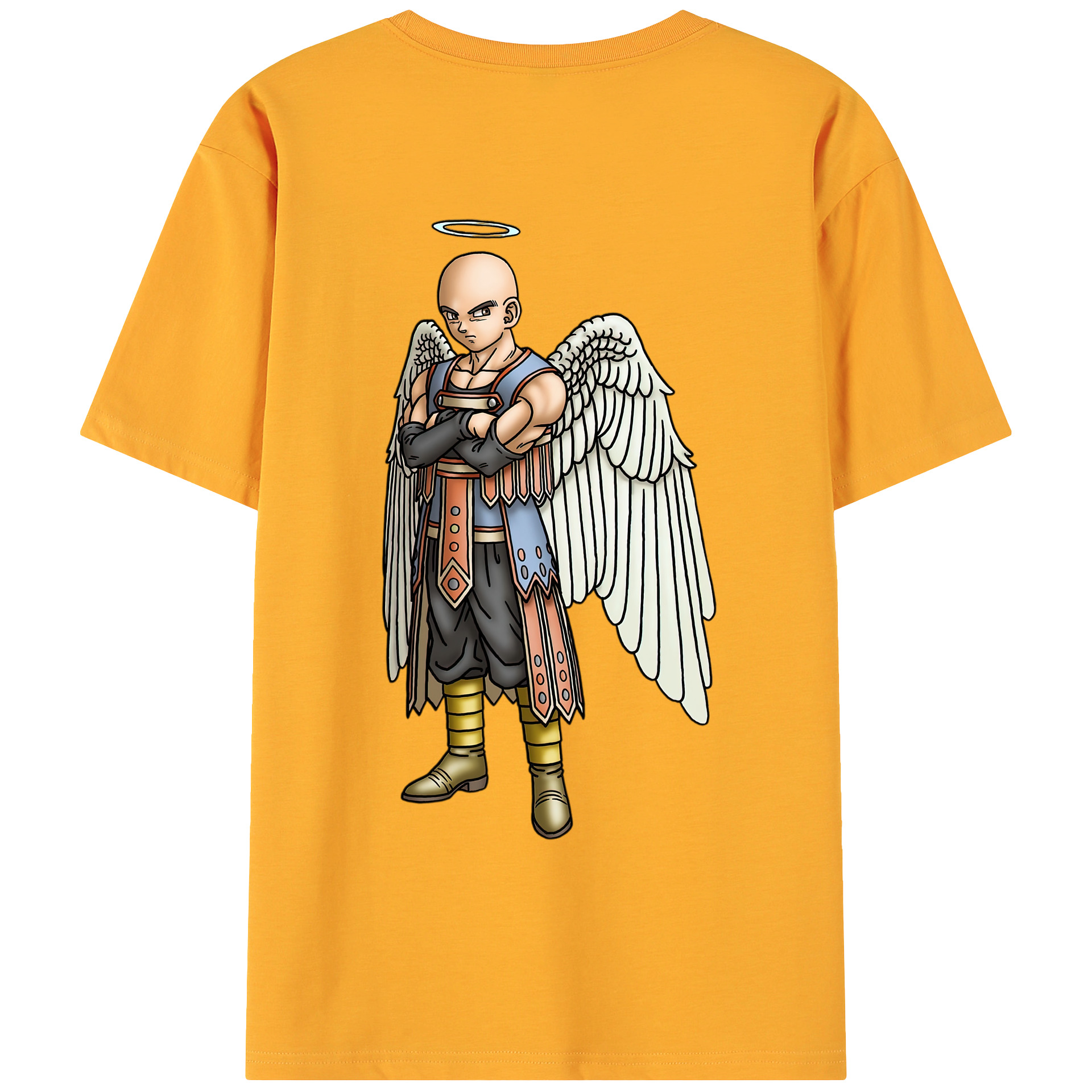 （画像用） ドラゴンクエスト Doragon Kuesuto Dragon Quest 綿100％ メンズ半袖Tシャツ（バックプリント） 通気性