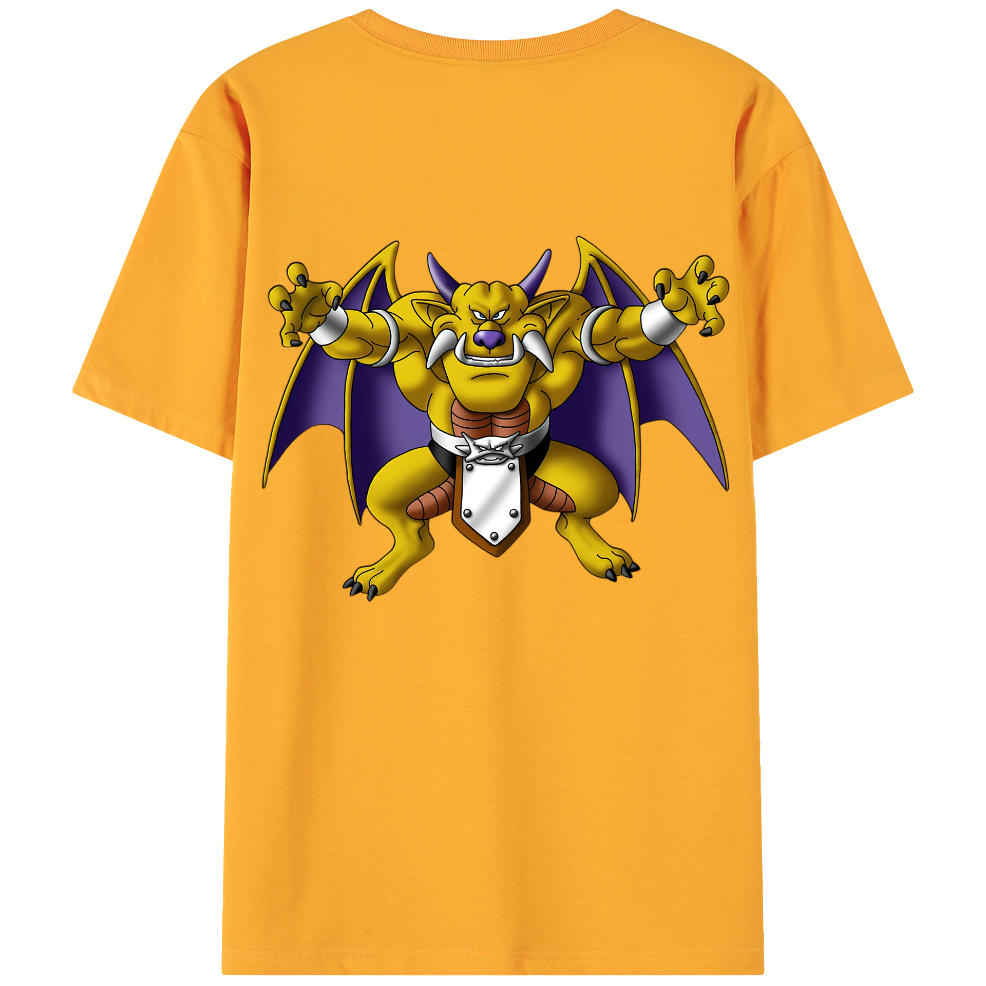 （画像用） ドラゴンクエスト Doragon Kuesuto Dragon Quest 綿100％ メンズ半袖Tシャツ（バックプリント） 通気性