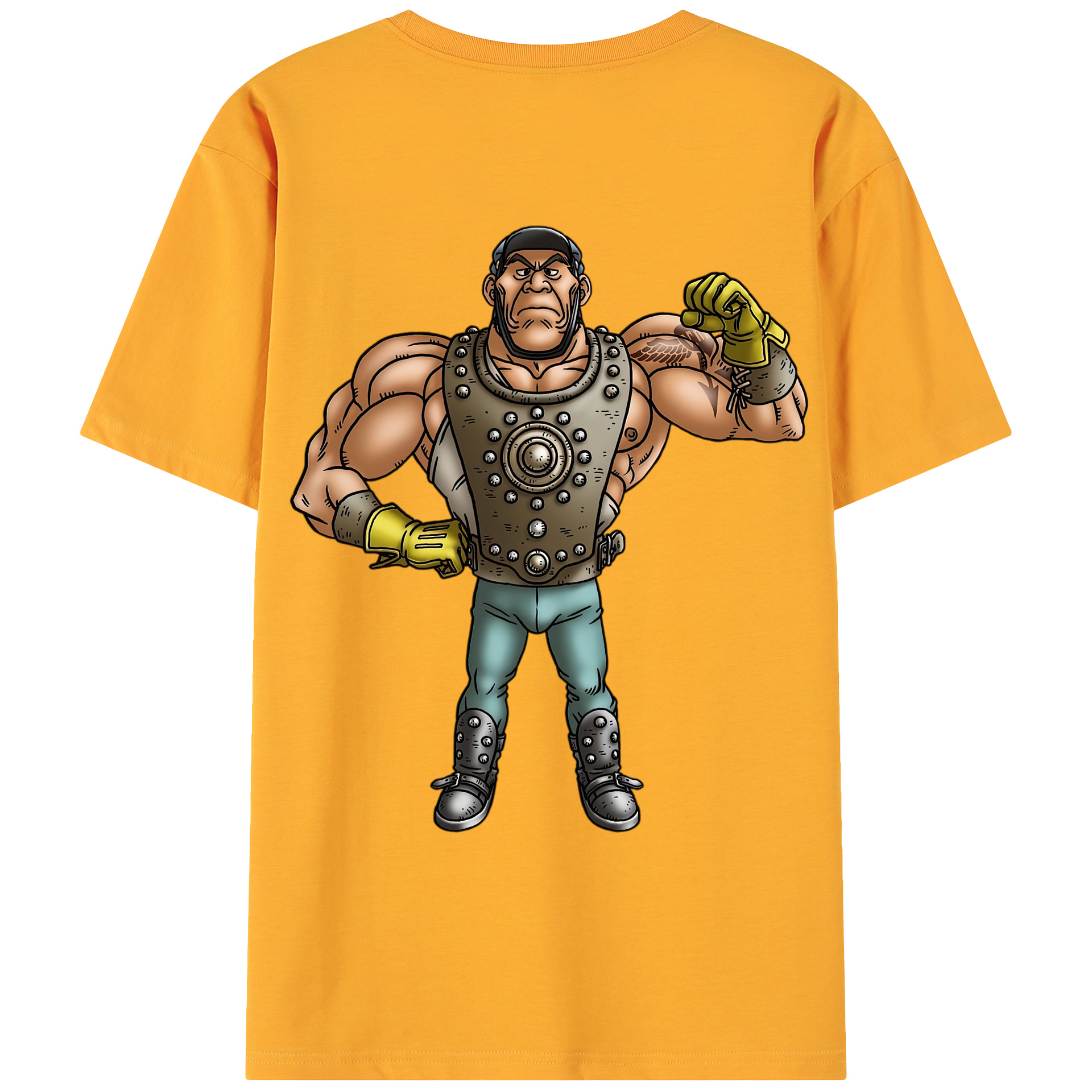 （画像用） ドラゴンクエスト Doragon Kuesuto Dragon Quest 綿100％ メンズ半袖Tシャツ（バックプリント） 通気性