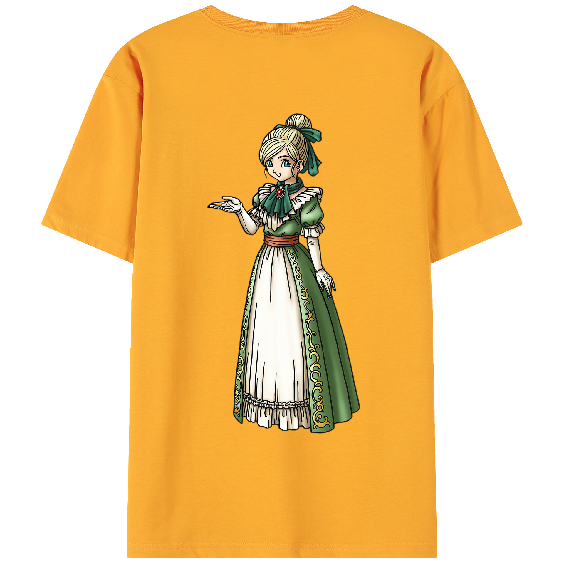 （画像用） ドラゴンクエスト Doragon Kuesuto Dragon Quest 綿100％ メンズ半袖Tシャツ（バックプリント） 通気性