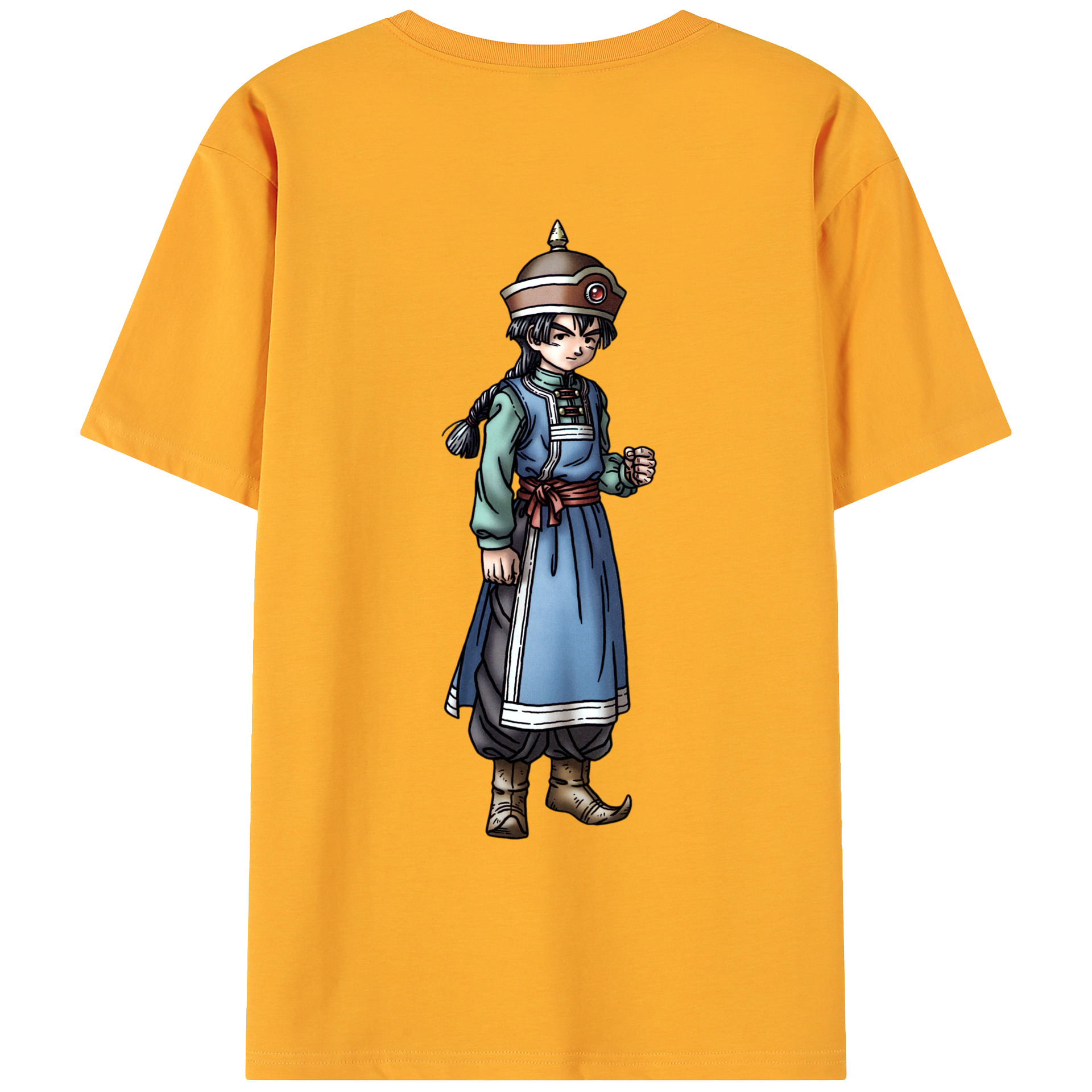（画像用） ドラゴンクエスト Doragon Kuesuto Dragon Quest 綿100％ メンズ半袖Tシャツ（バックプリント） 通気性