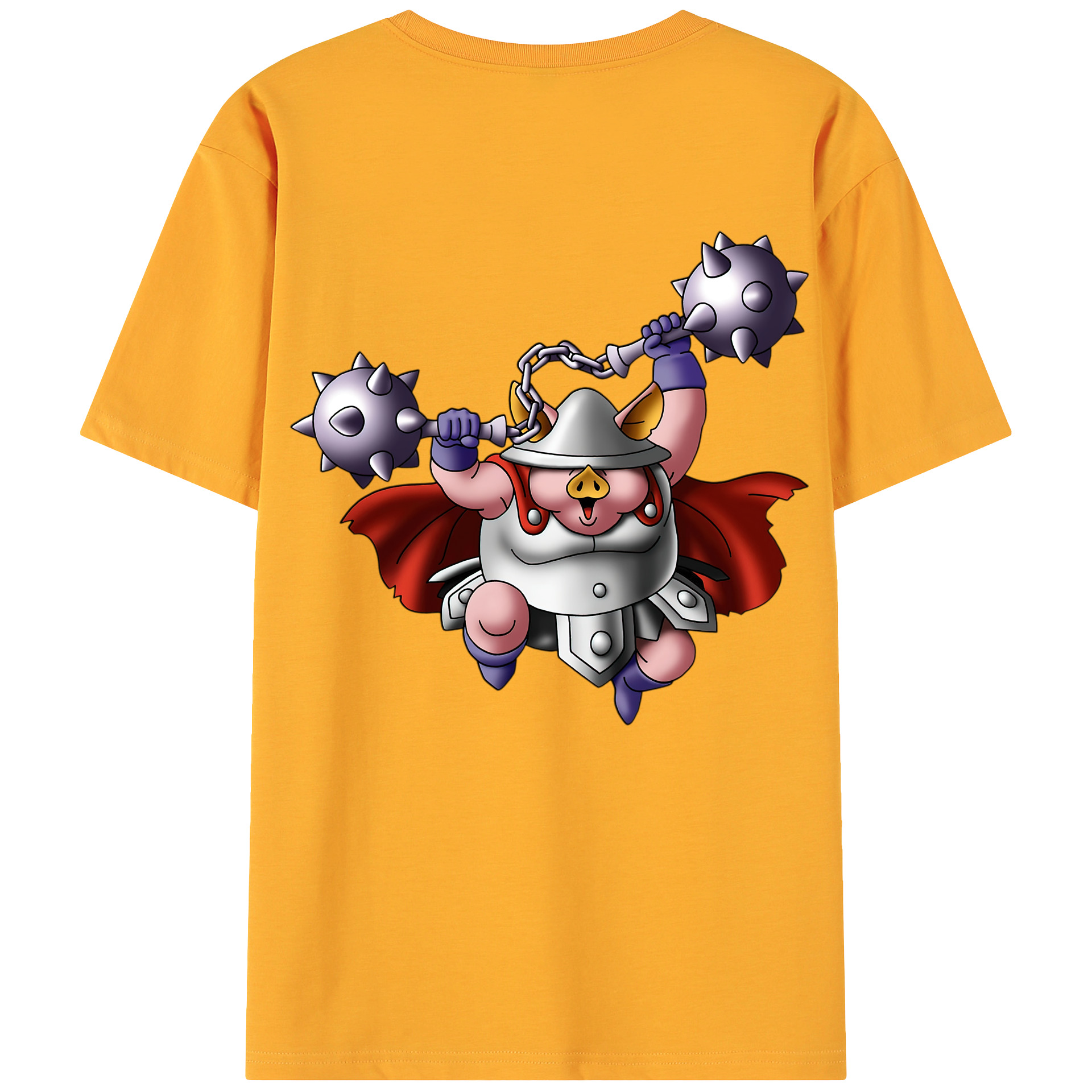 （画像用） ドラゴンクエスト Doragon Kuesuto Dragon Quest 綿100％ メンズ半袖Tシャツ（バックプリント） 通気性