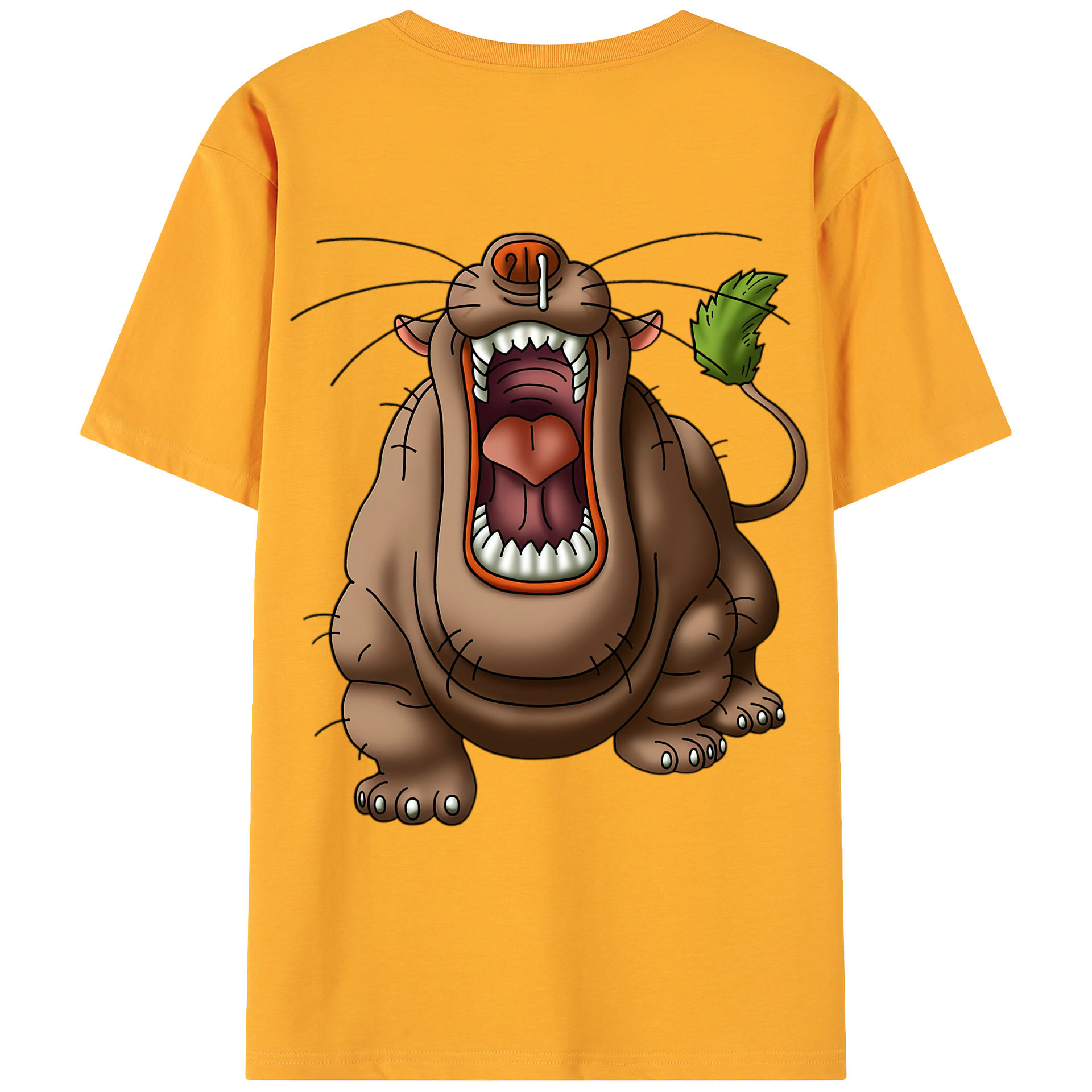 （画像用） ドラゴンクエスト Doragon Kuesuto Dragon Quest 綿100％ メンズ半袖Tシャツ（バックプリント） 通気性