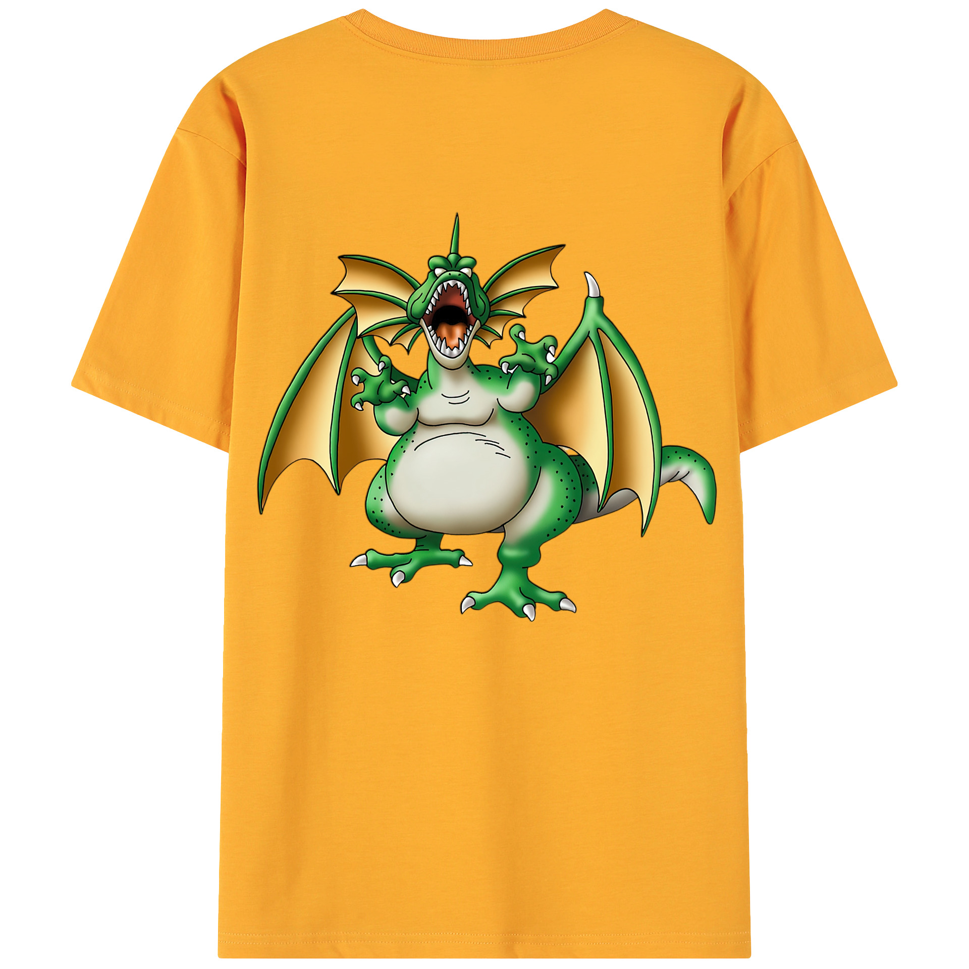 （画像用） ドラゴンクエスト Doragon Kuesuto Dragon Quest 綿100％ メンズ半袖Tシャツ（バックプリント） 通気性
