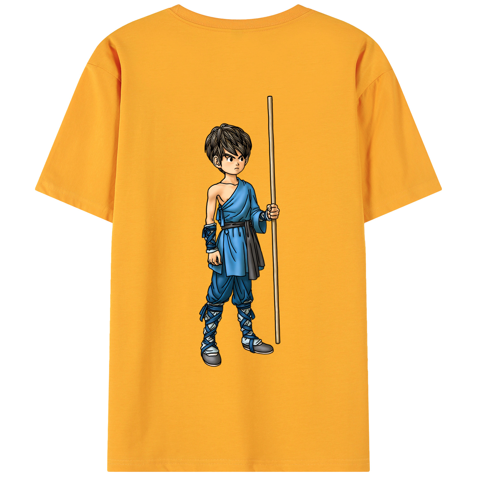 （画像用） ドラゴンクエスト Doragon Kuesuto Dragon Quest 綿100％ メンズ半袖Tシャツ（バックプリント） 通気性