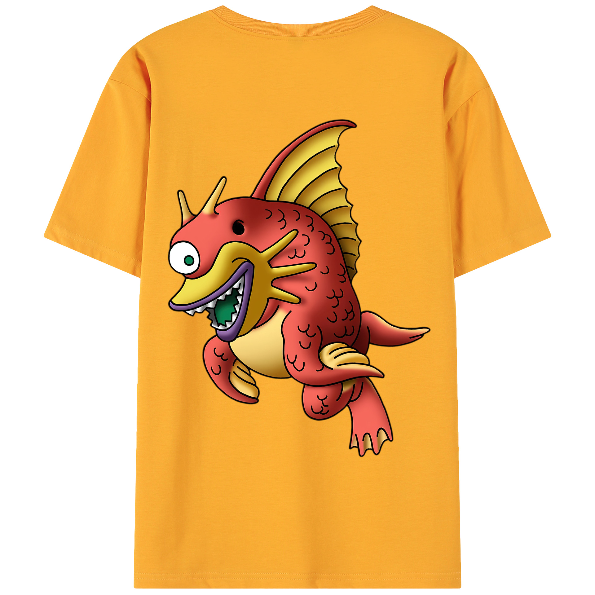 （画像用） ドラゴンクエスト Doragon Kuesuto Dragon Quest 綿100％ メンズ半袖Tシャツ（バックプリント） 通気性