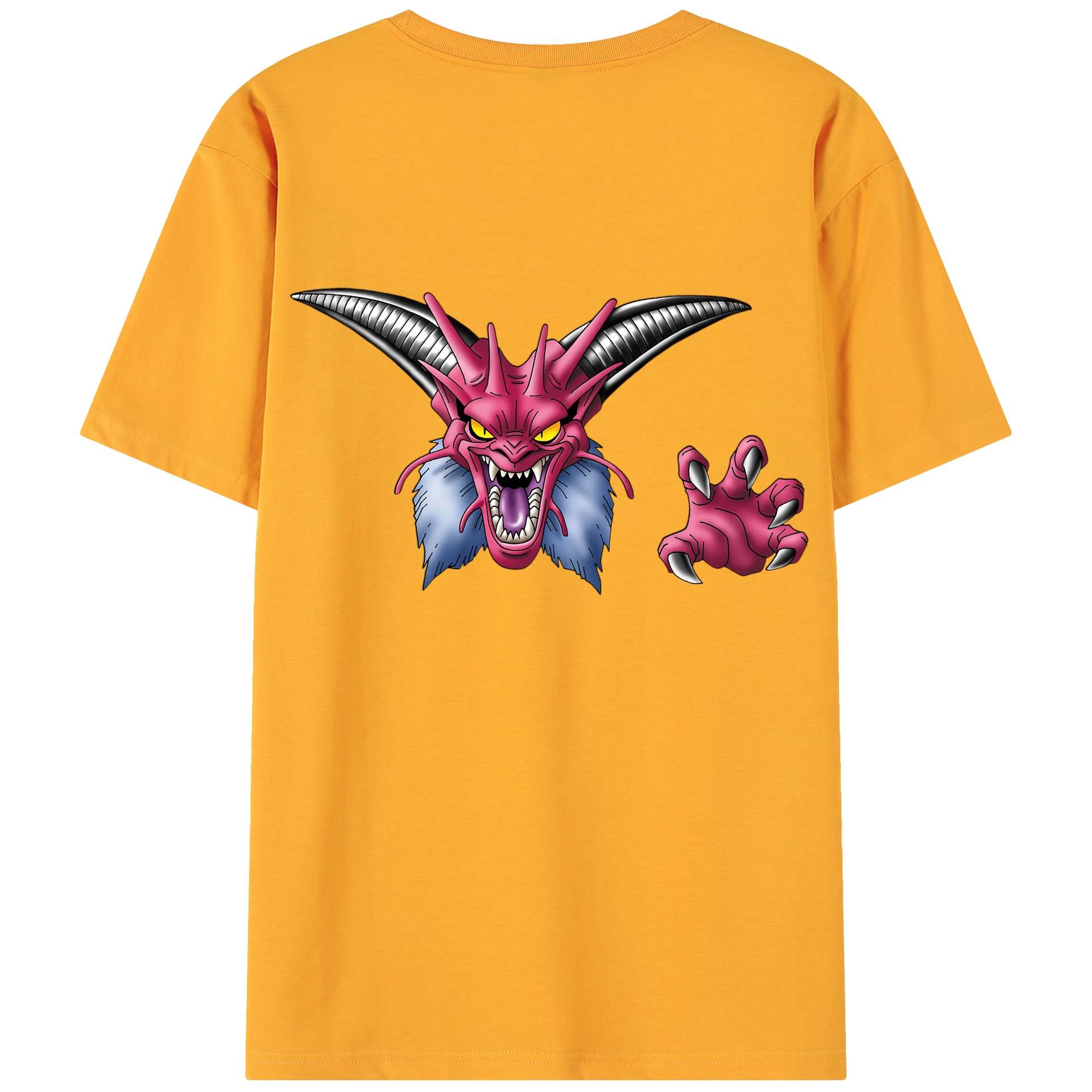 （画像用） ドラゴンクエスト Doragon Kuesuto Dragon Quest 綿100％ メンズ半袖Tシャツ（バックプリント） 通気性