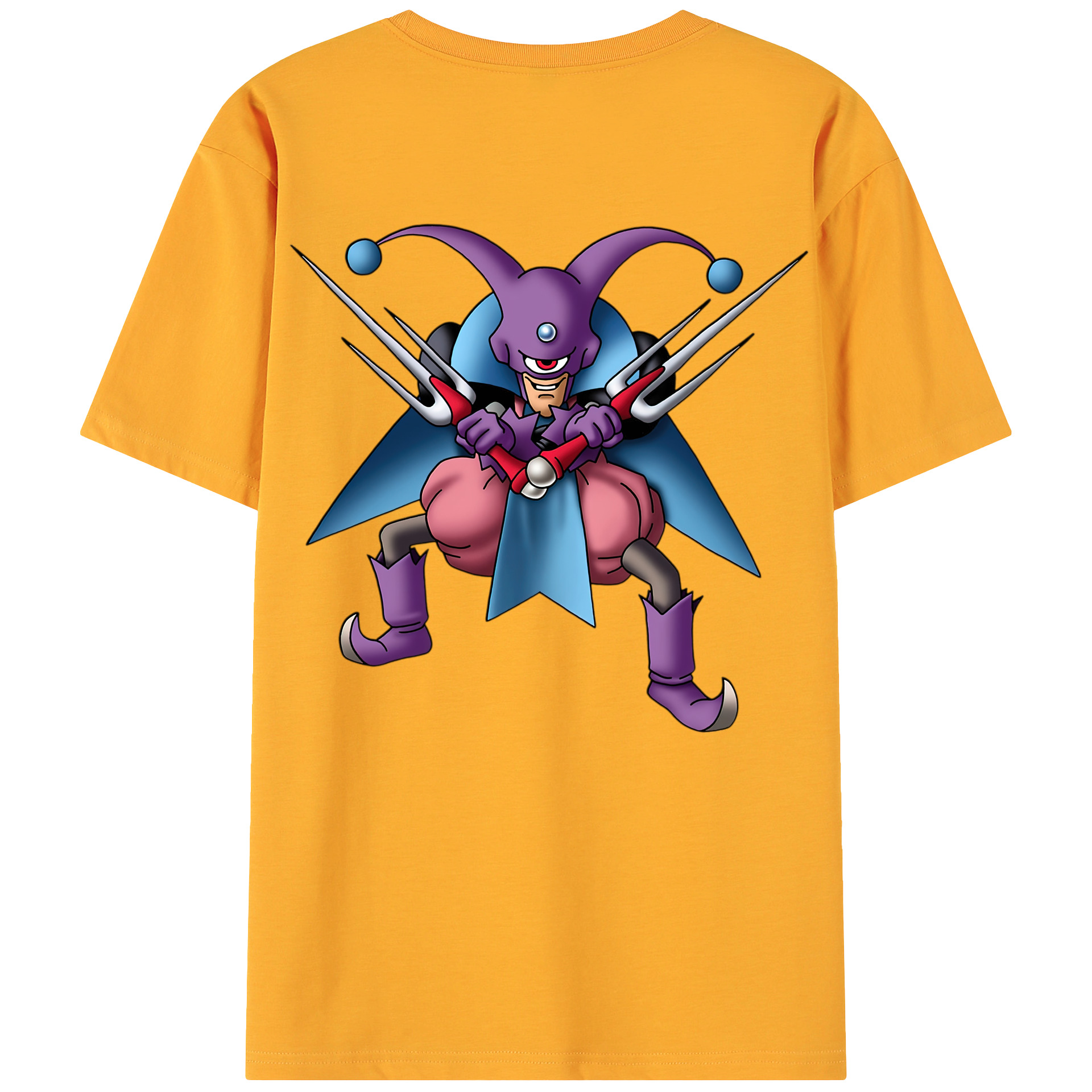 （画像用） ドラゴンクエスト Doragon Kuesuto Dragon Quest 綿100％ メンズ半袖Tシャツ（バックプリント） 通気性