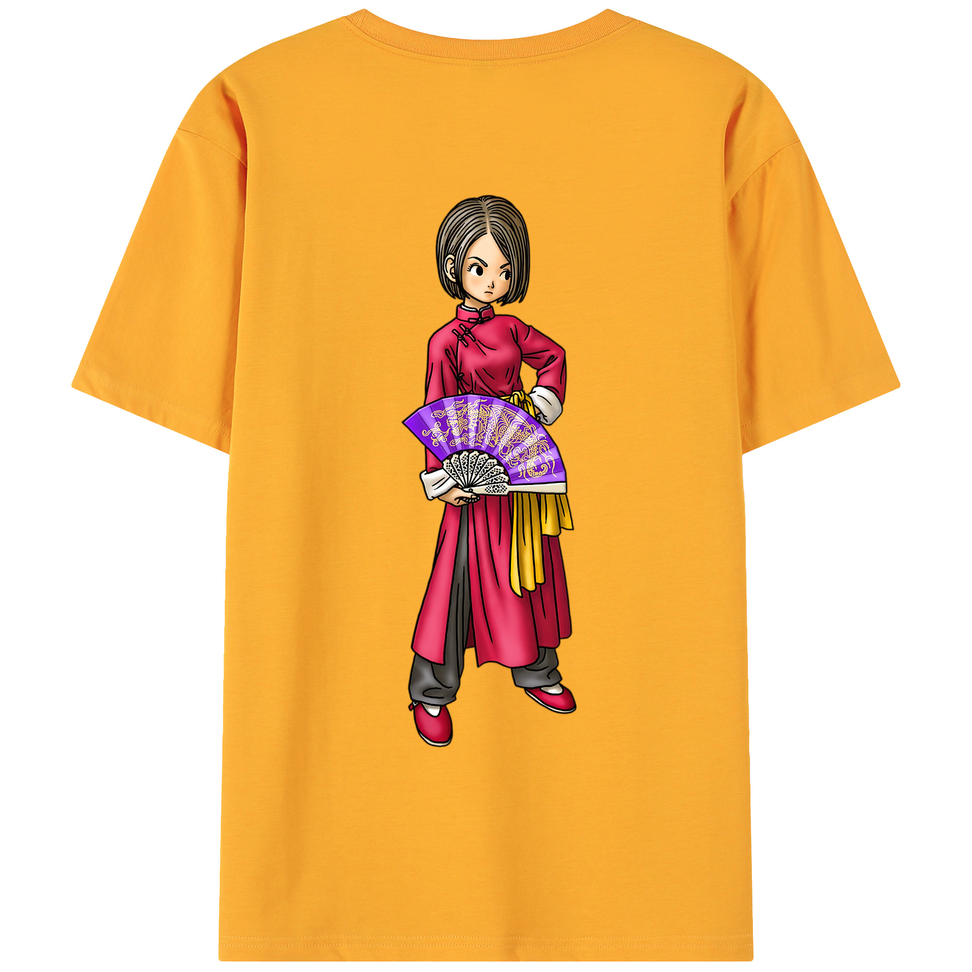（画像用） ドラゴンクエスト Doragon Kuesuto Dragon Quest 綿100％ メンズ半袖Tシャツ（バックプリント） 通気性