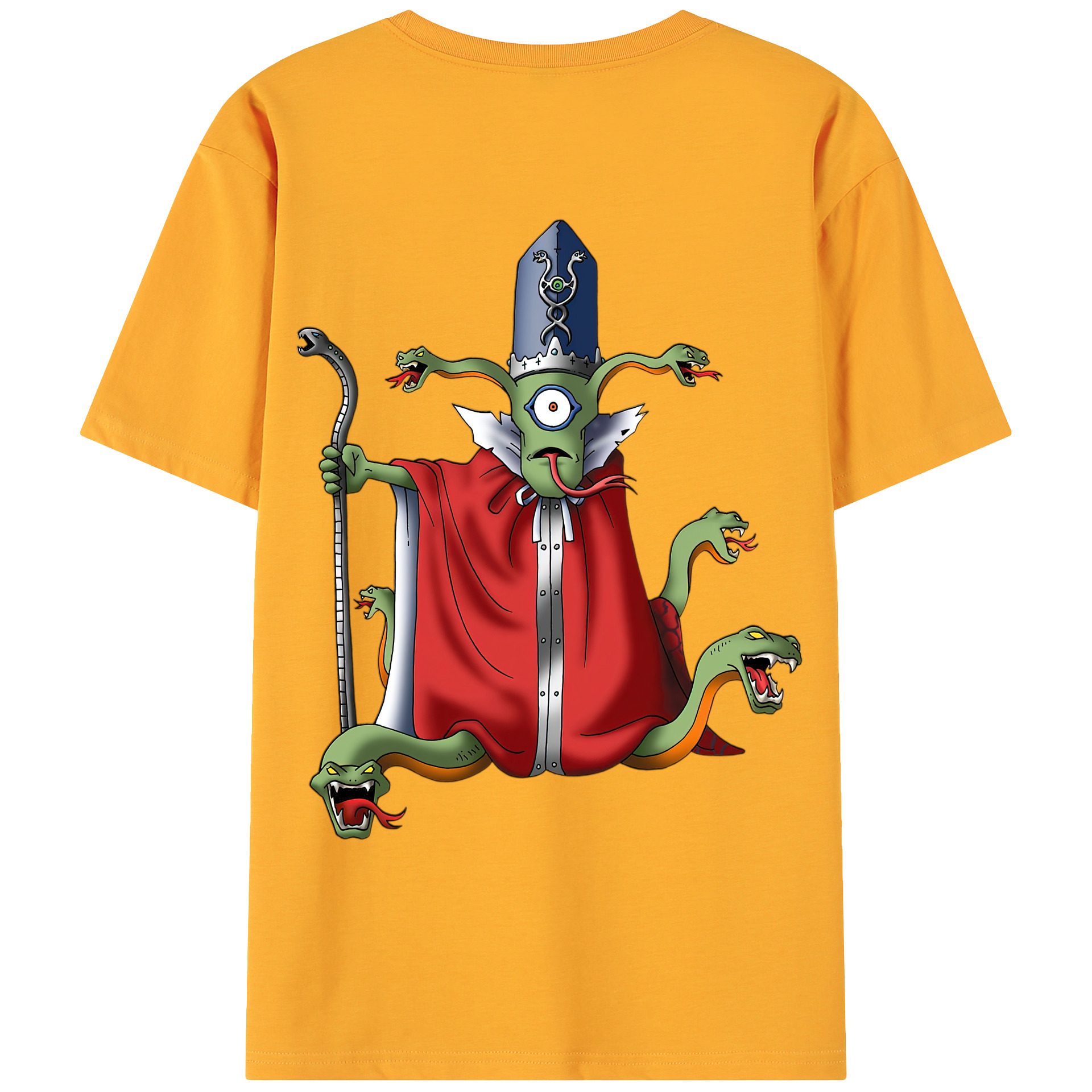 （画像用） ドラゴンクエスト Doragon Kuesuto Dragon Quest 綿100％ メンズ半袖Tシャツ（バックプリント） 通気性