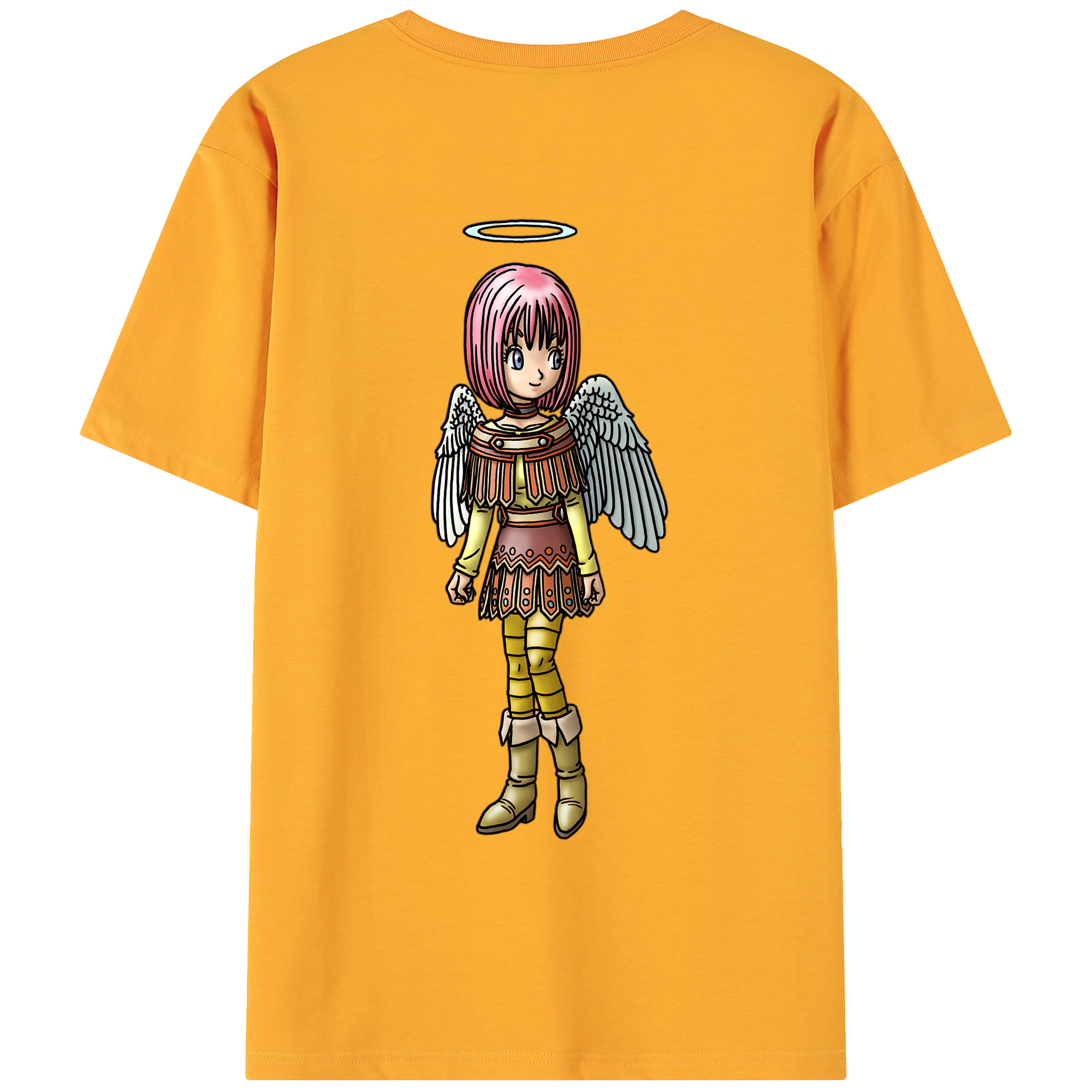（画像用） ドラゴンクエスト Doragon Kuesuto Dragon Quest 綿100％ メンズ半袖Tシャツ（バックプリント） 通気性