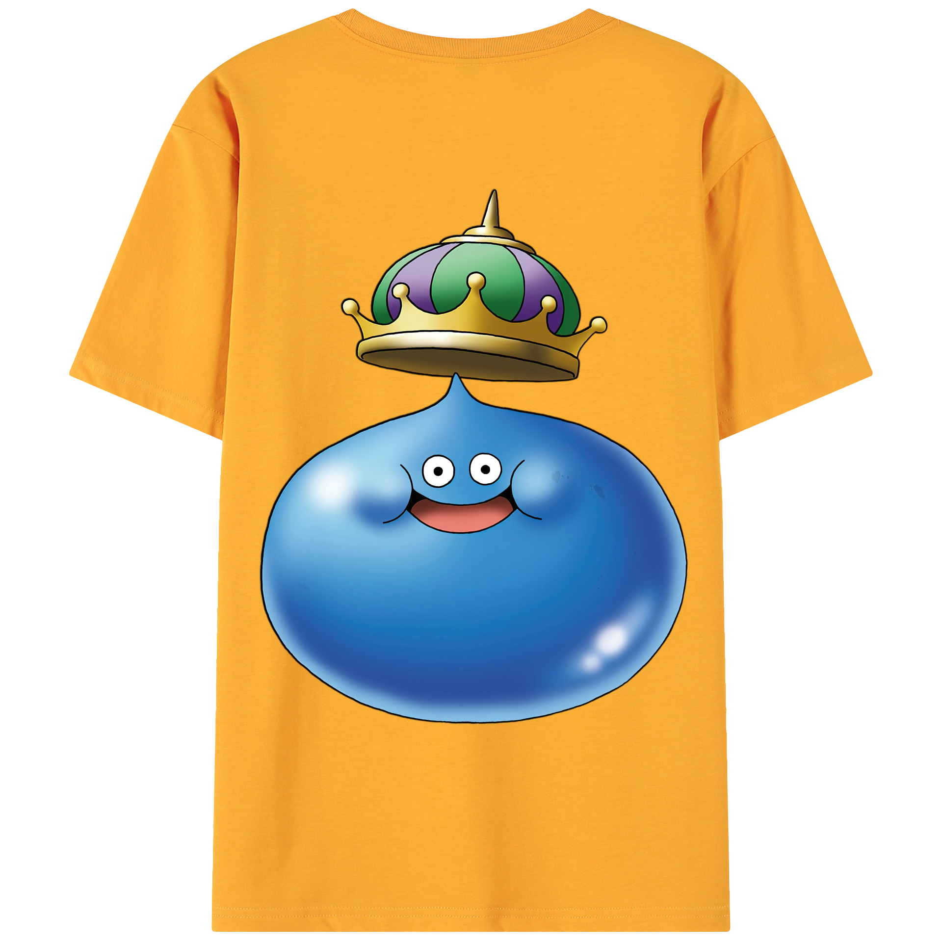 （画像用） ドラゴンクエスト Doragon Kuesuto Dragon Quest 綿100％ メンズ半袖Tシャツ（バックプリント） 通気性