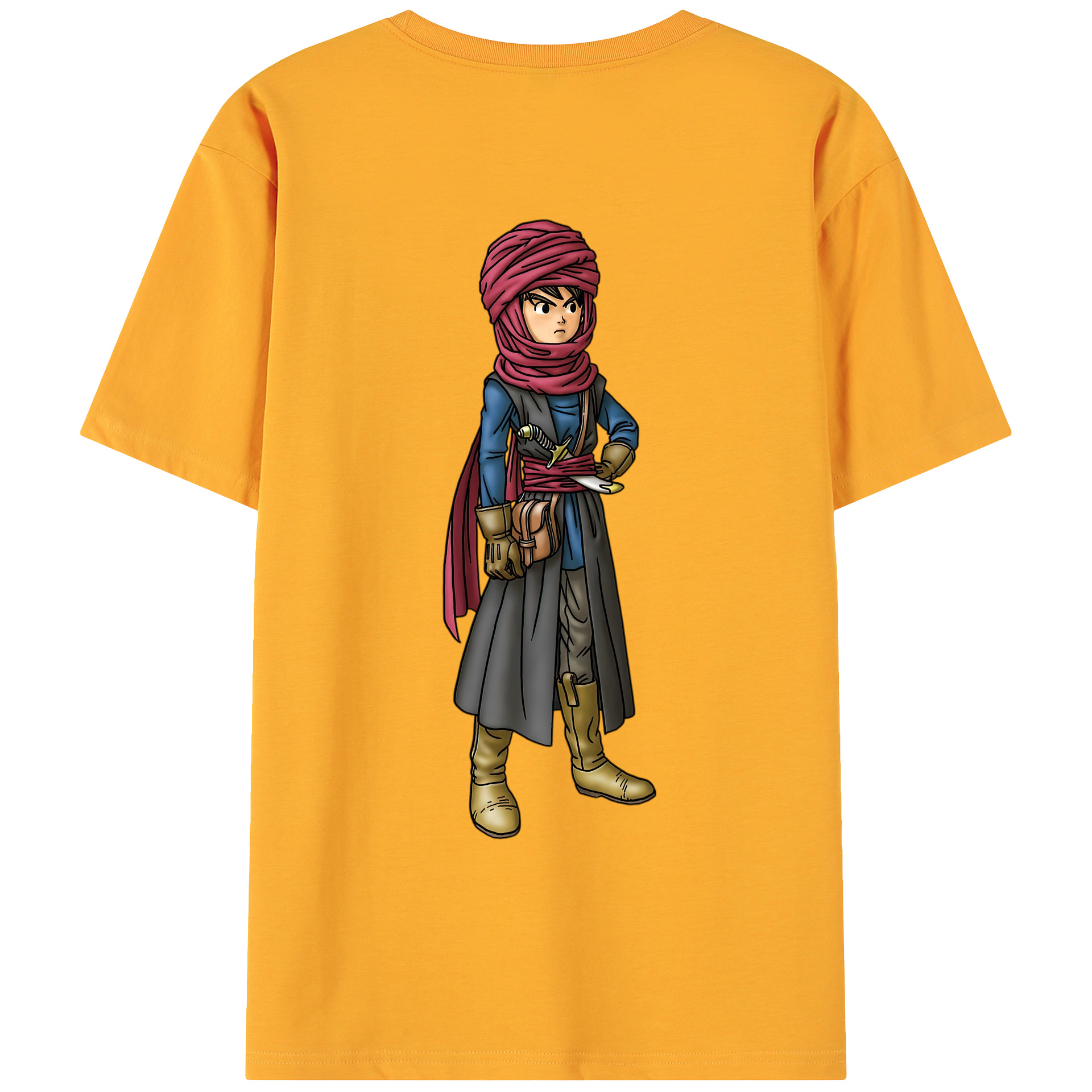 （画像用） ドラゴンクエスト Doragon Kuesuto Dragon Quest 綿100％ メンズ半袖Tシャツ（バックプリント） 通気性