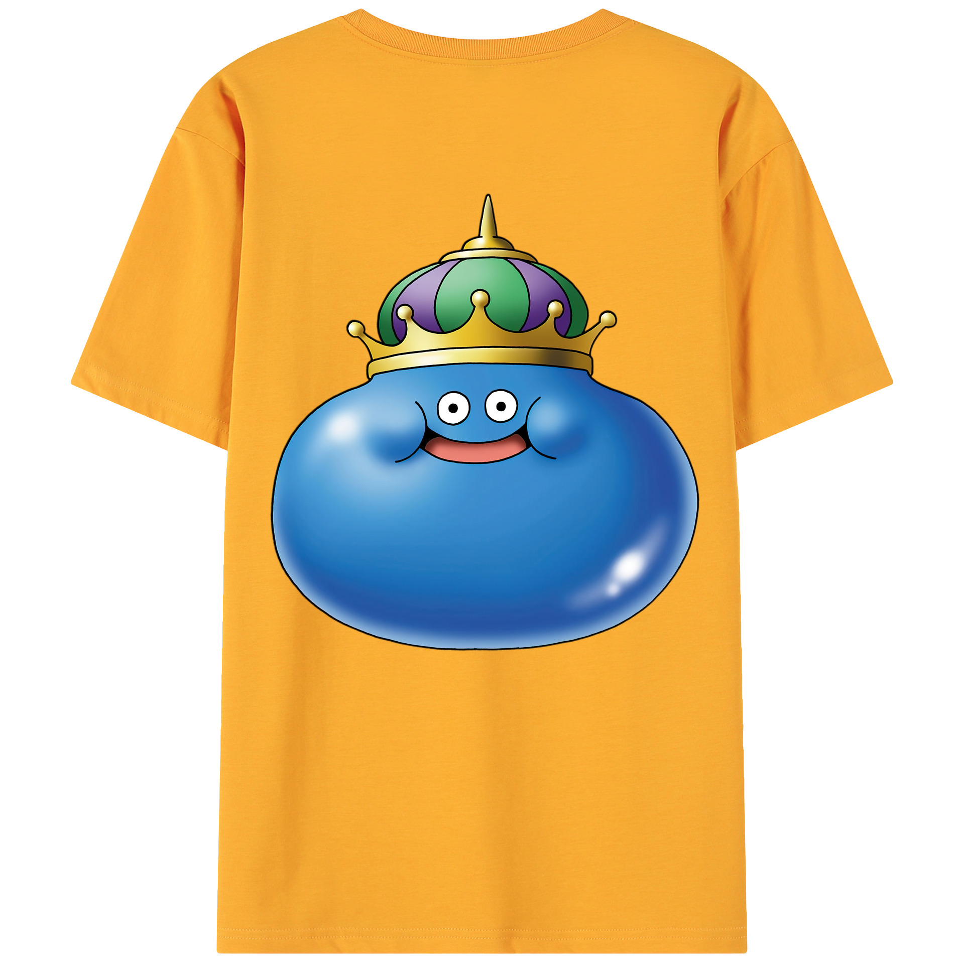 （画像用） ドラゴンクエスト Doragon Kuesuto Dragon Quest 綿100％ メンズ半袖Tシャツ（バックプリント） 通気性