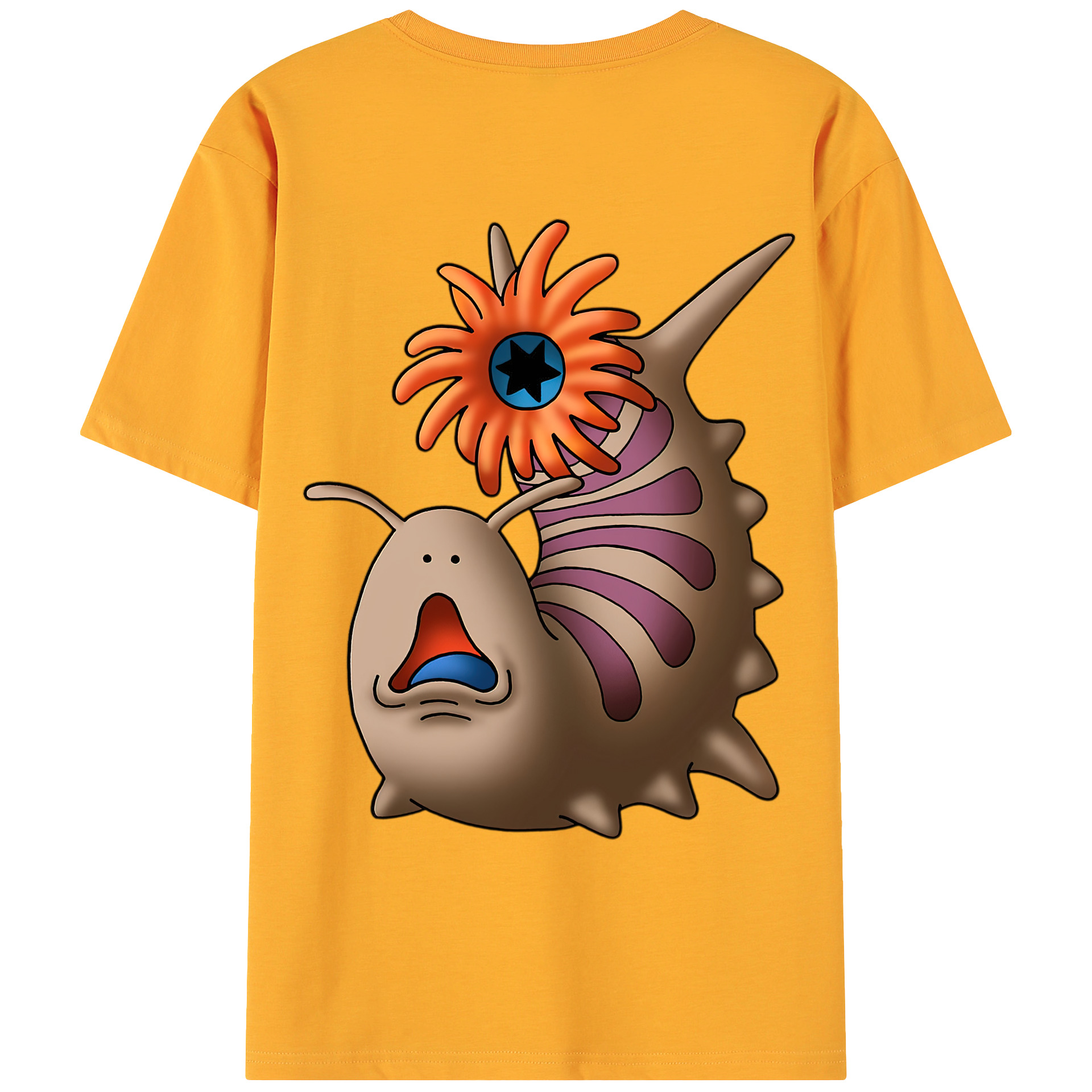 （画像用） ドラゴンクエスト Doragon Kuesuto Dragon Quest 綿100％ メンズ半袖Tシャツ（バックプリント） 通気性