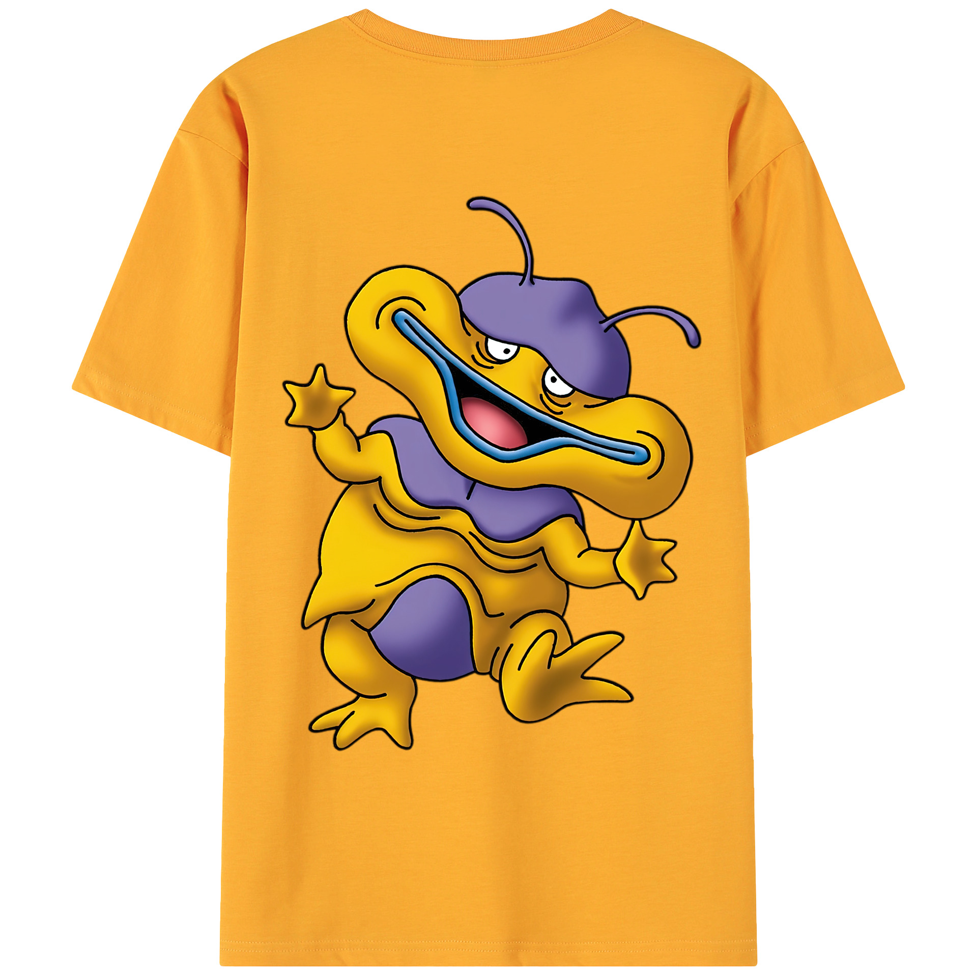 （画像用） ドラゴンクエスト Doragon Kuesuto Dragon Quest 綿100％ メンズ半袖Tシャツ（バックプリント） 通気性
