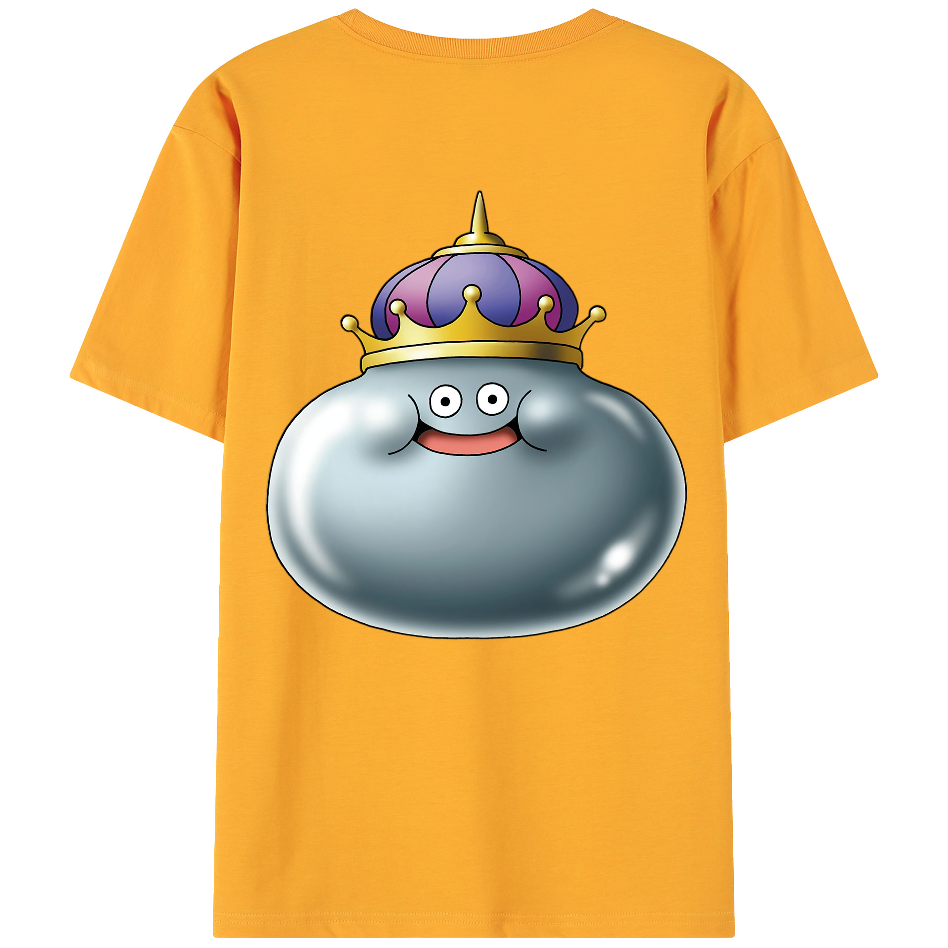 （画像用） ドラゴンクエスト Doragon Kuesuto Dragon Quest 綿100％ メンズ半袖Tシャツ（バックプリント） 通気性