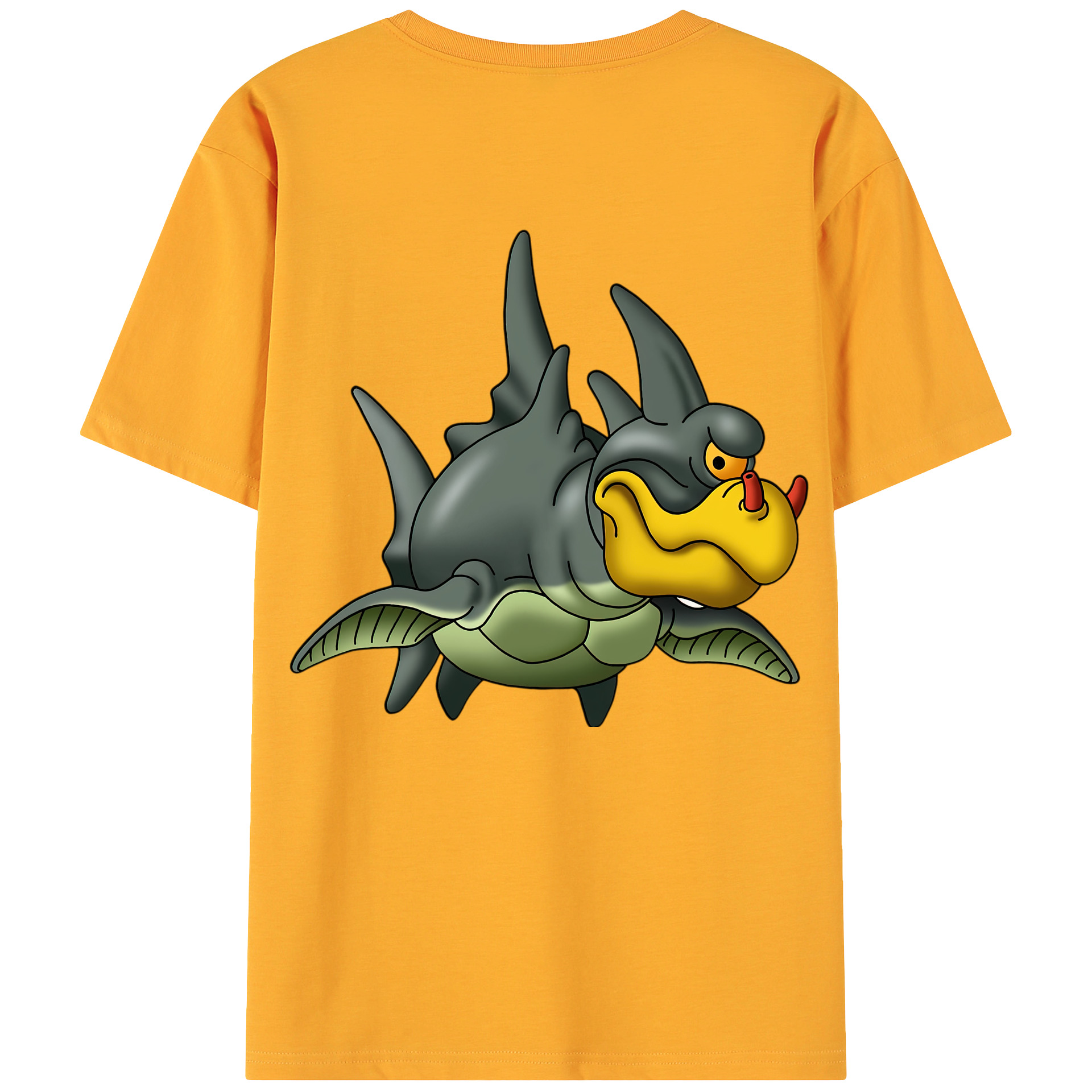 （画像用） ドラゴンクエスト Doragon Kuesuto Dragon Quest 綿100％ メンズ半袖Tシャツ（バックプリント） 通気性
