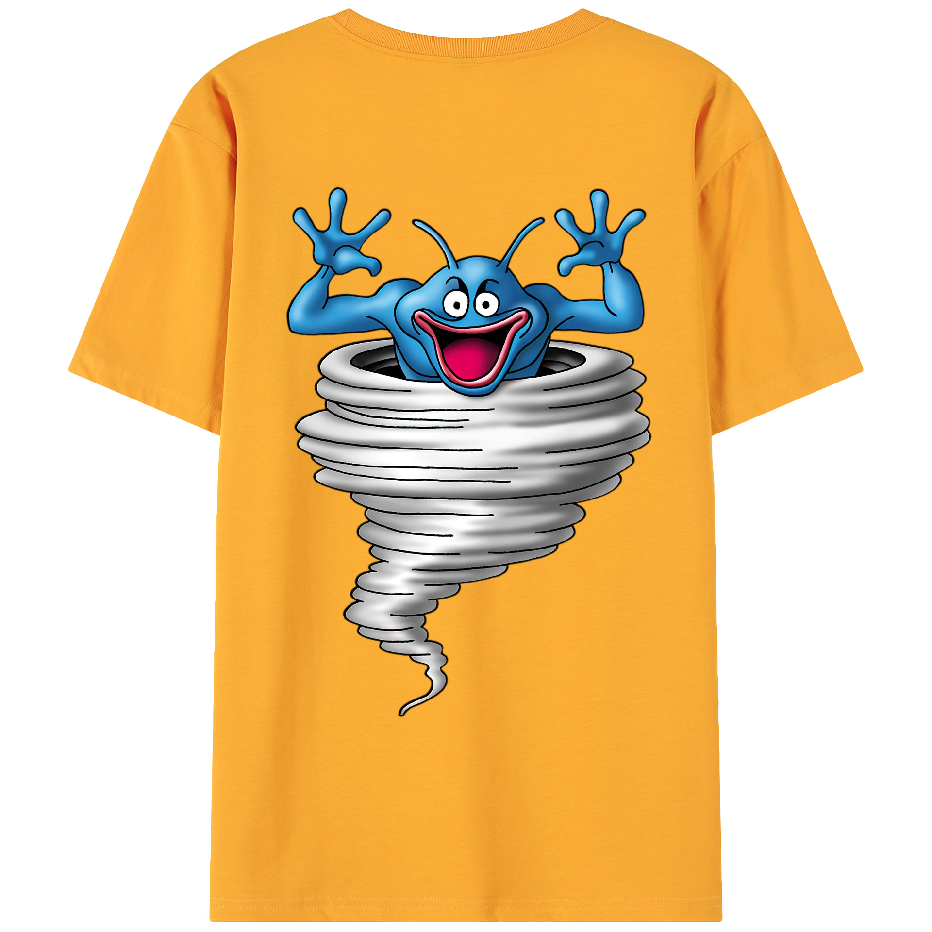 （画像用） ドラゴンクエスト Doragon Kuesuto Dragon Quest 綿100％ メンズ半袖Tシャツ（バックプリント） 通気性