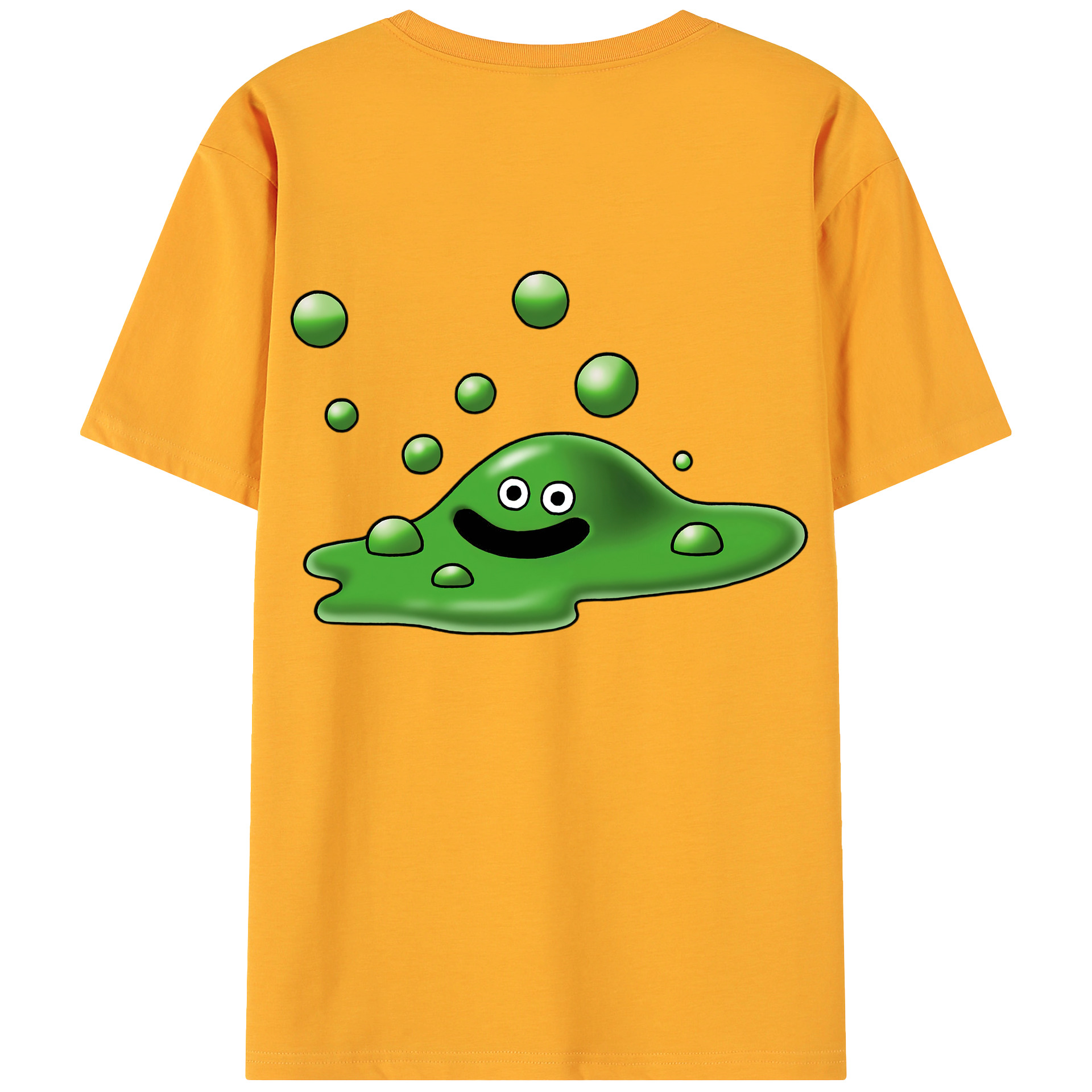 （画像用） ドラゴンクエスト Doragon Kuesuto Dragon Quest 綿100％ メンズ半袖Tシャツ（バックプリント） 通気性