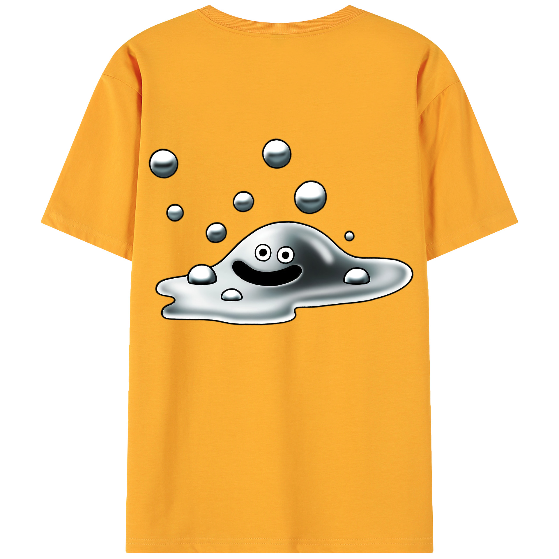 （画像用） ドラゴンクエスト Doragon Kuesuto Dragon Quest 綿100％ メンズ半袖Tシャツ（バックプリント） 通気性