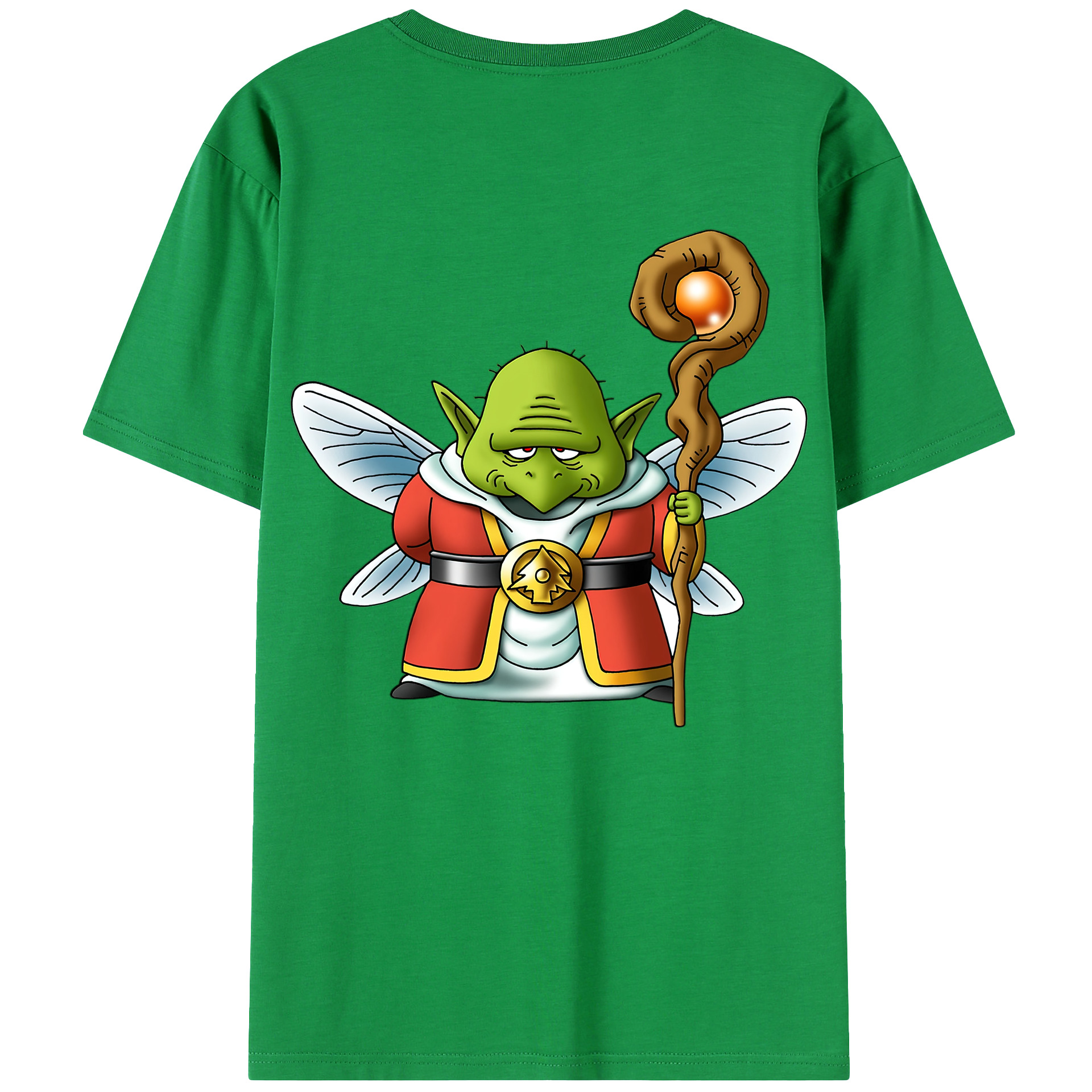 （画像用） ドラゴンクエスト Doragon Kuesuto Dragon Quest 綿100％ メンズ半袖Tシャツ（バックプリント） 通気性