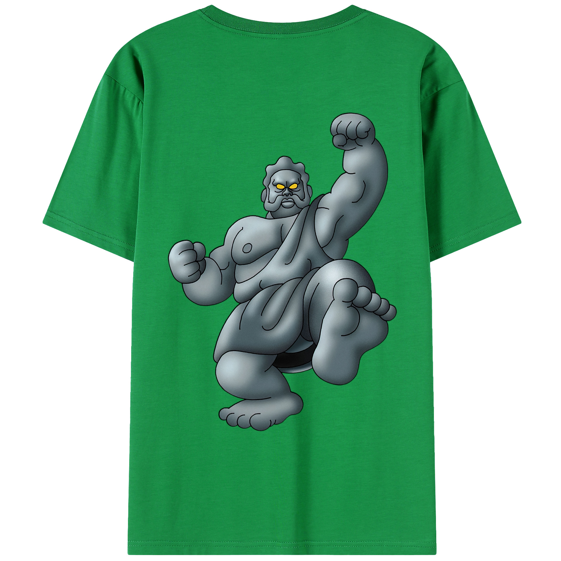（画像用） ドラゴンクエスト Doragon Kuesuto Dragon Quest 綿100％ メンズ半袖Tシャツ（バックプリント） 通気性