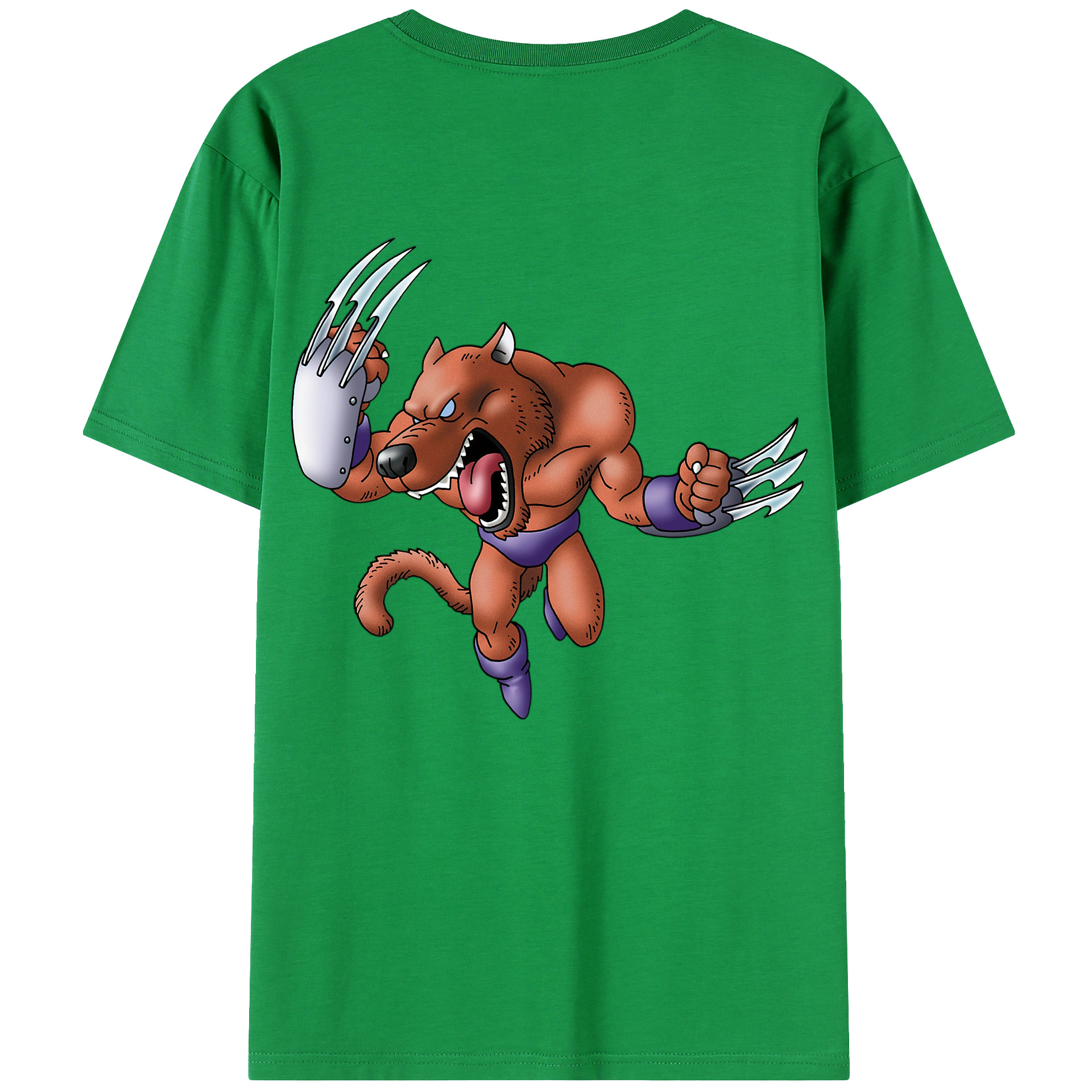 （画像用） ドラゴンクエスト Doragon Kuesuto Dragon Quest 綿100％ メンズ半袖Tシャツ（バックプリント） 通気性