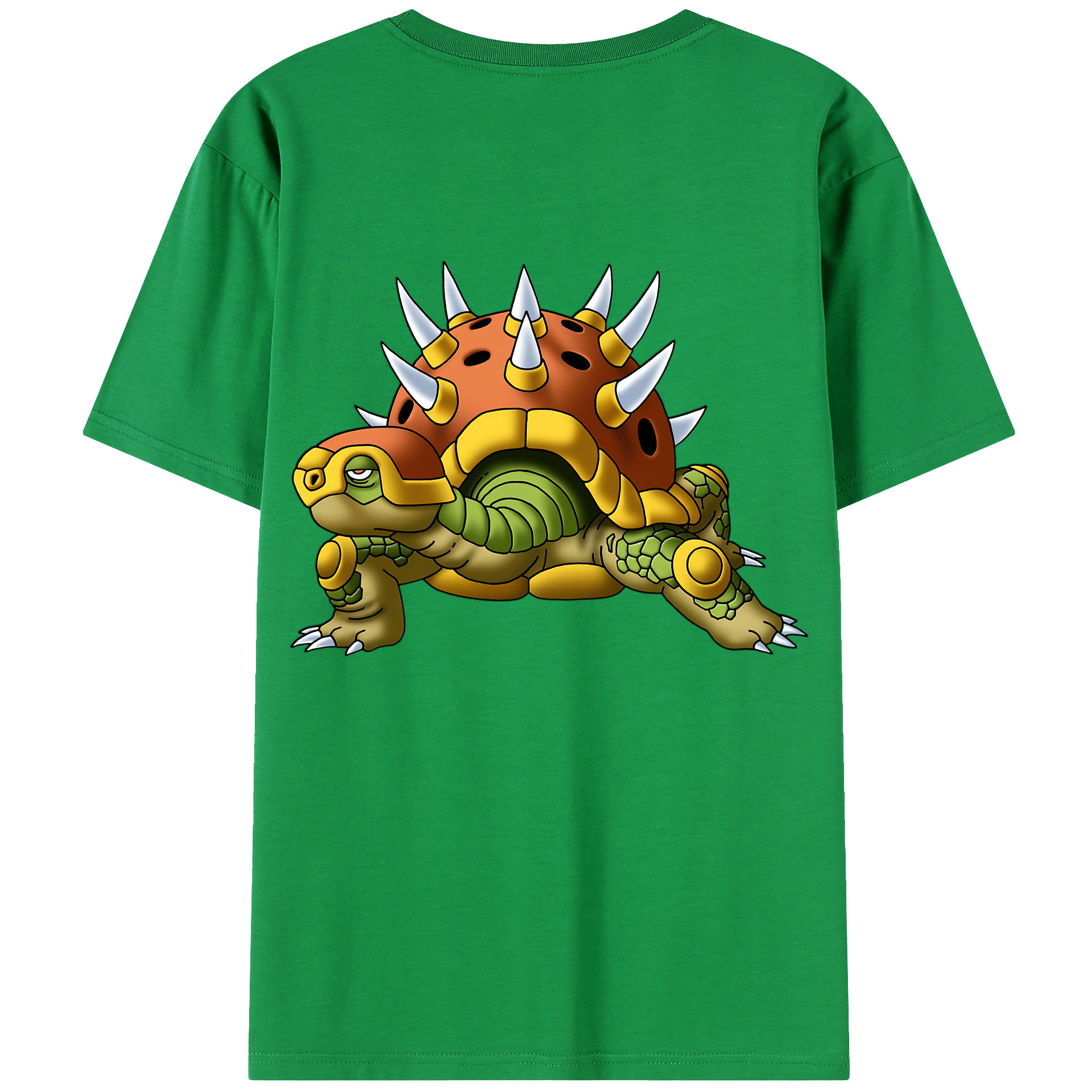 （画像用） ドラゴンクエスト Doragon Kuesuto Dragon Quest 綿100％ メンズ半袖Tシャツ（バックプリント） 通気性