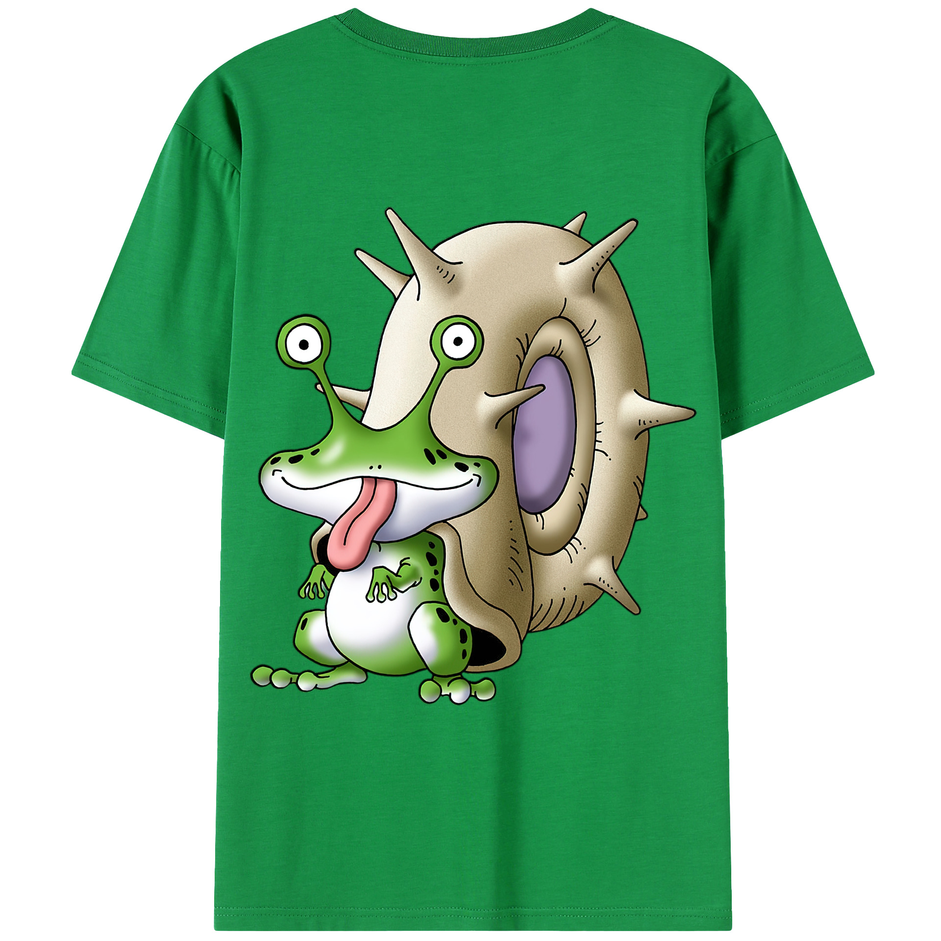 （画像用） ドラゴンクエスト Doragon Kuesuto Dragon Quest 綿100％ メンズ半袖Tシャツ（バックプリント） 通気性