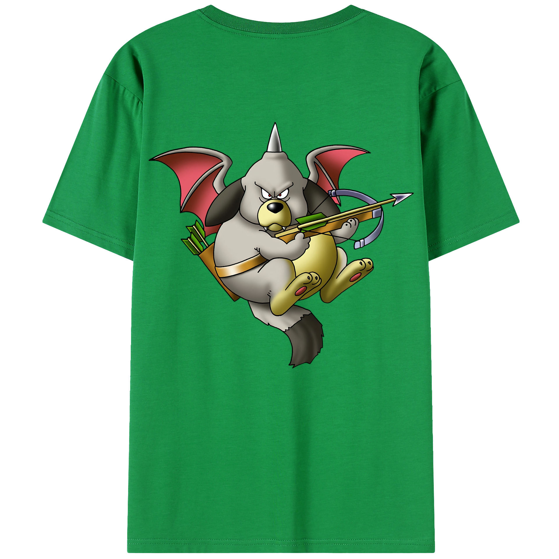 （画像用） ドラゴンクエスト Doragon Kuesuto Dragon Quest 綿100％ メンズ半袖Tシャツ（バックプリント） 通気性