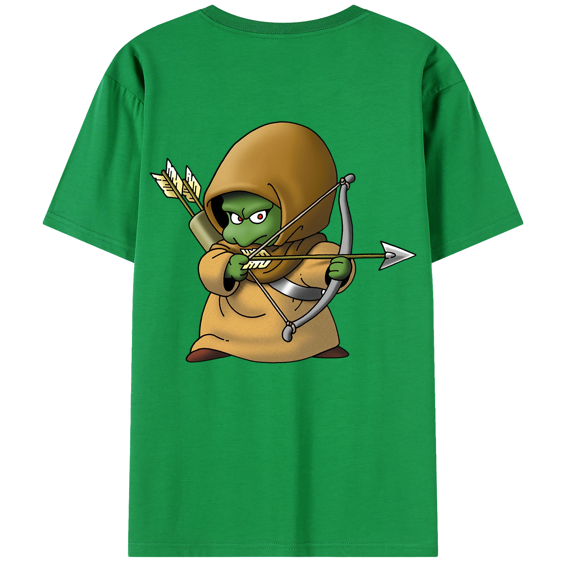 （画像用） ドラゴンクエスト Doragon Kuesuto Dragon Quest 綿100％ メンズ半袖Tシャツ（バックプリント） 通気性