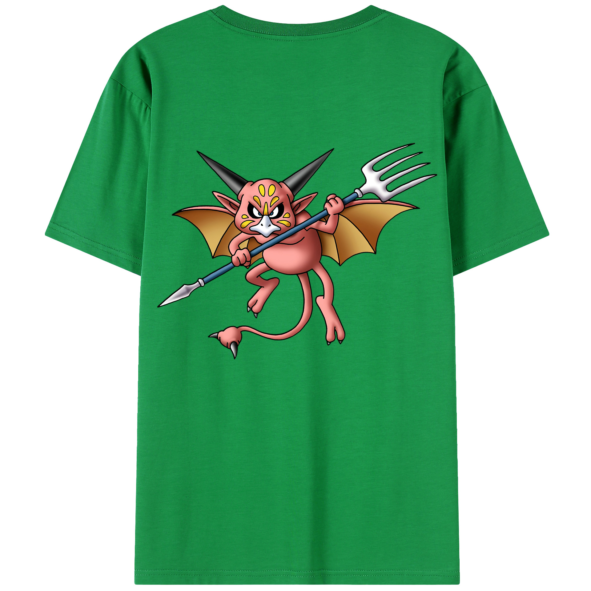 （画像用） ドラゴンクエスト Doragon Kuesuto Dragon Quest 綿100％ メンズ半袖Tシャツ（バックプリント） 通気性
