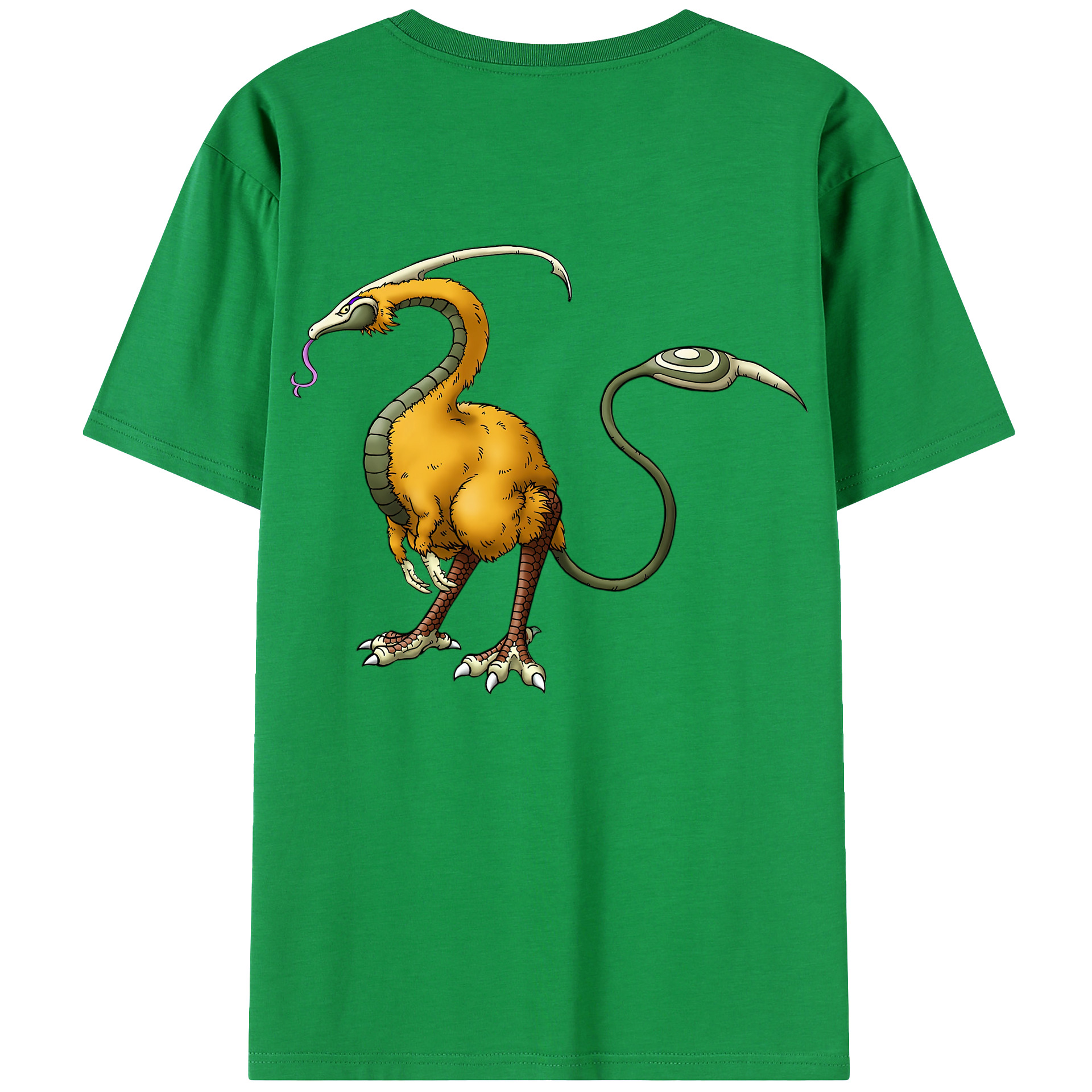（画像用） ドラゴンクエスト Doragon Kuesuto Dragon Quest 綿100％ メンズ半袖Tシャツ（バックプリント） 通気性