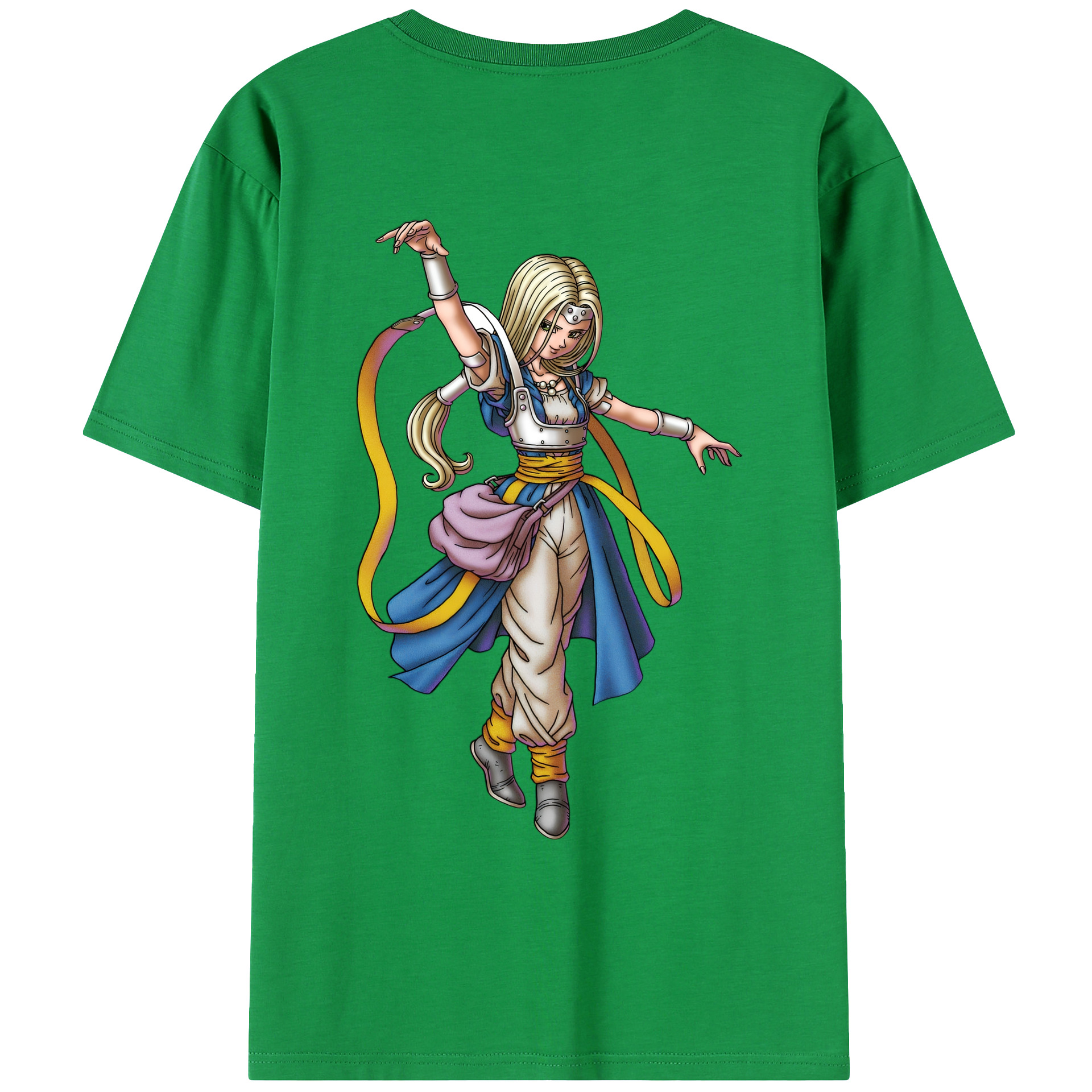 （画像用） ドラゴンクエスト Doragon Kuesuto Dragon Quest 綿100％ メンズ半袖Tシャツ（バックプリント） 通気性