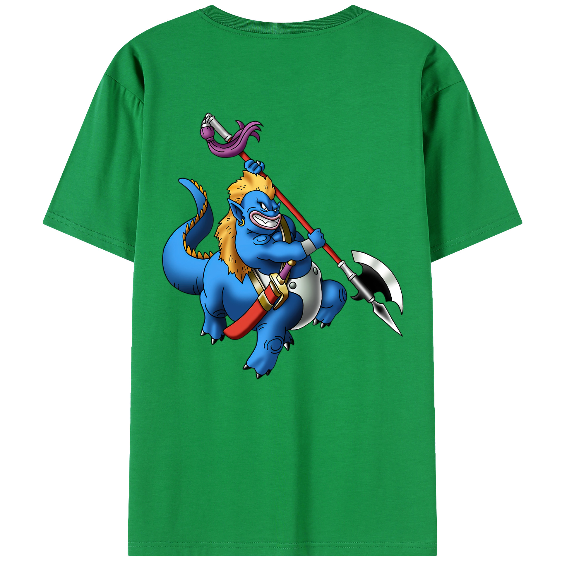 （画像用） ドラゴンクエスト Doragon Kuesuto Dragon Quest 綿100％ メンズ半袖Tシャツ（バックプリント） 通気性