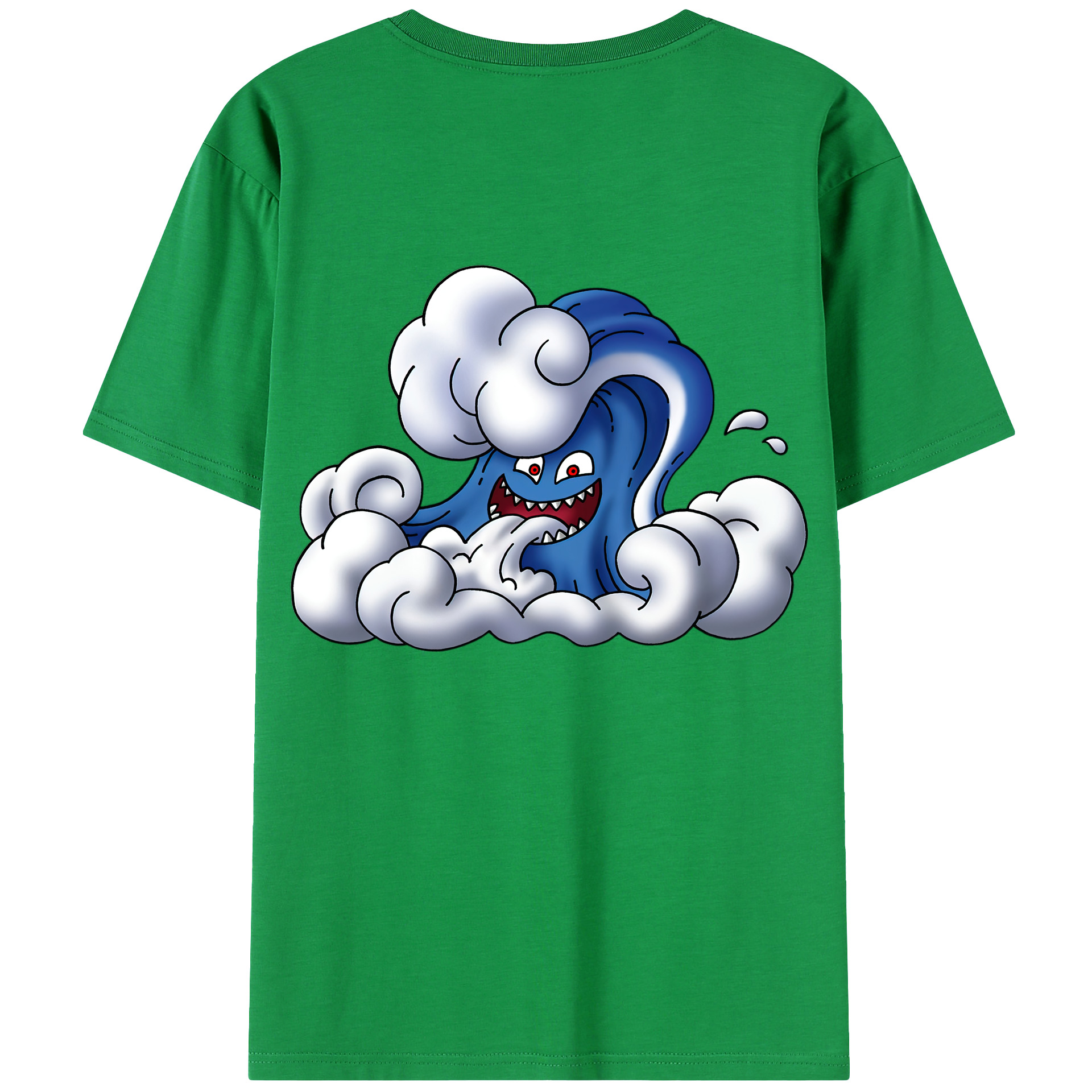 （画像用） ドラゴンクエスト Doragon Kuesuto Dragon Quest 綿100％ メンズ半袖Tシャツ（バックプリント） 通気性