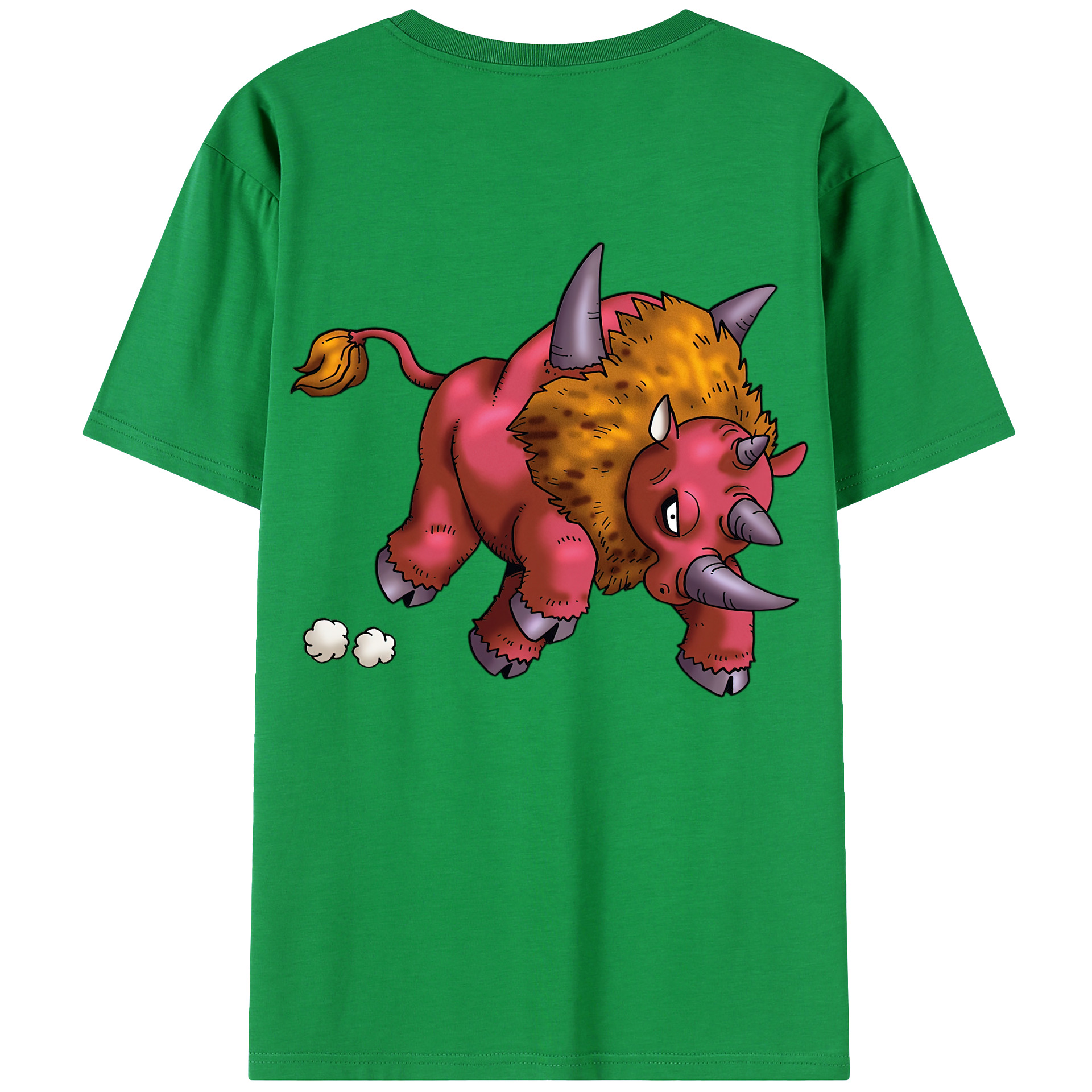 （画像用） ドラゴンクエスト Doragon Kuesuto Dragon Quest 綿100％ メンズ半袖Tシャツ（バックプリント） 通気性