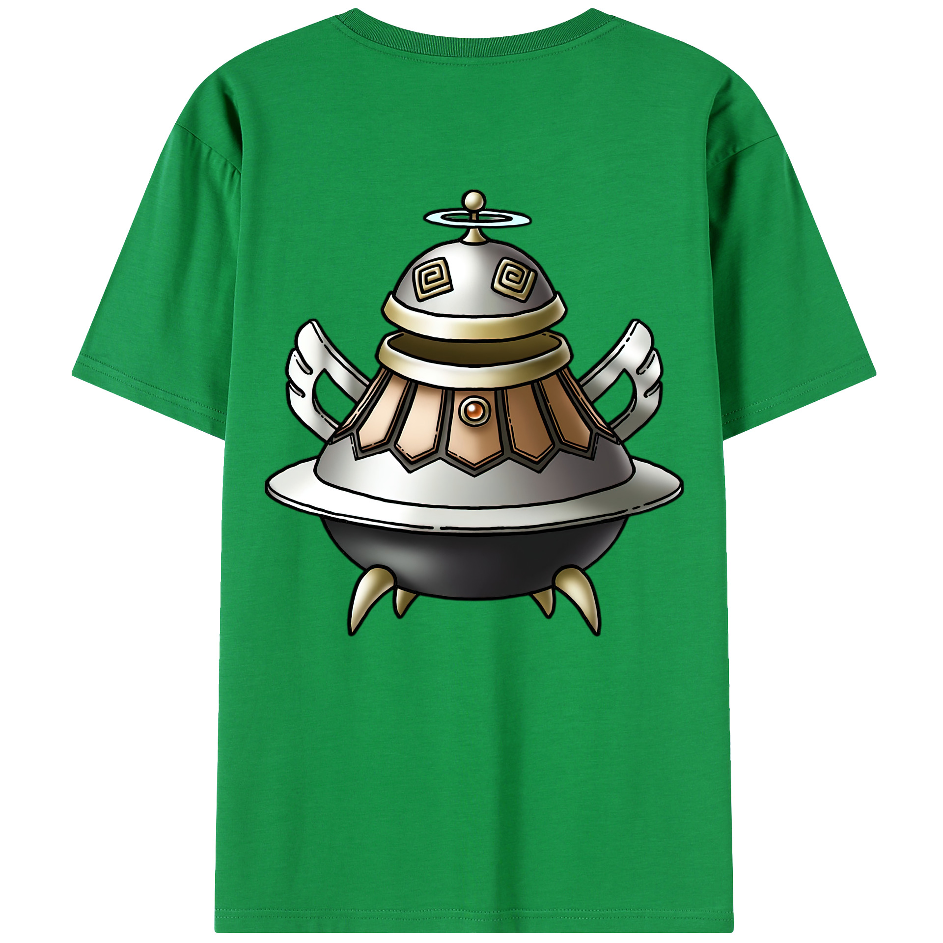 （画像用） ドラゴンクエスト Doragon Kuesuto Dragon Quest 綿100％ メンズ半袖Tシャツ（バックプリント） 通気性