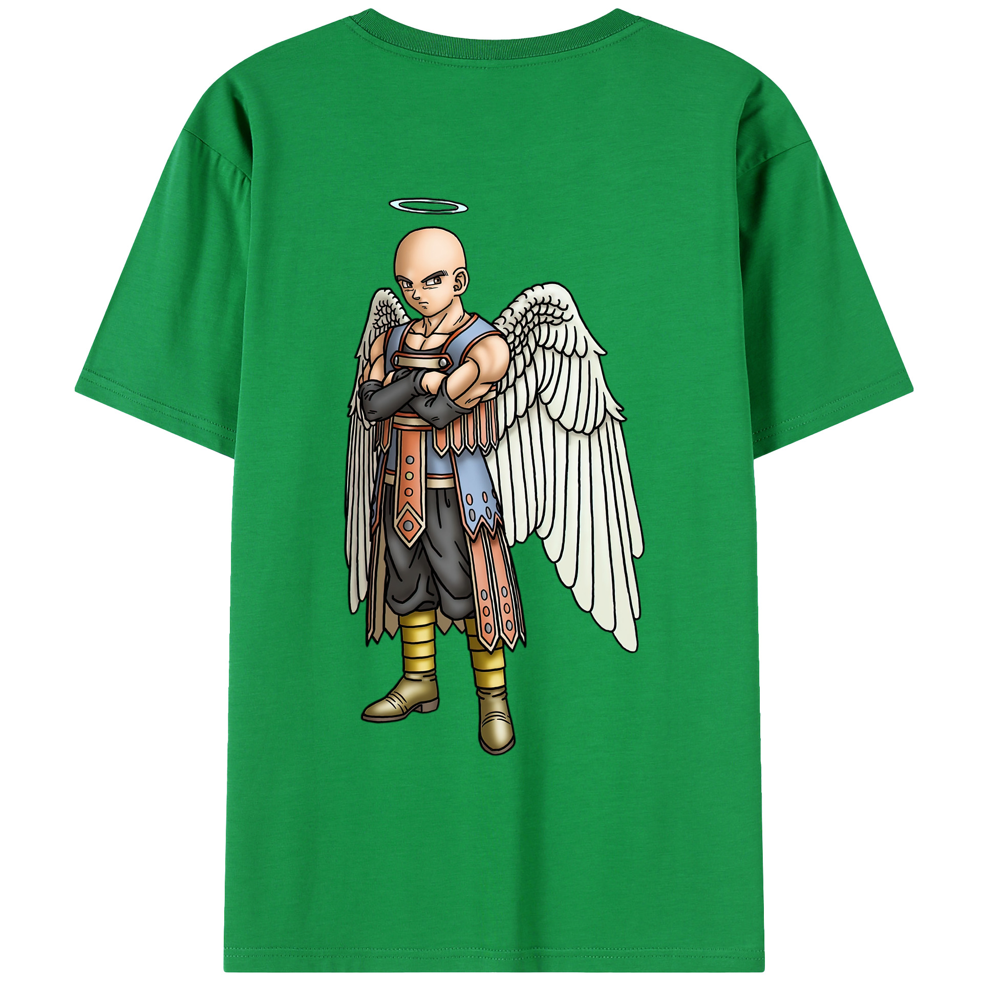 （画像用） ドラゴンクエスト Doragon Kuesuto Dragon Quest 綿100％ メンズ半袖Tシャツ（バックプリント） 通気性