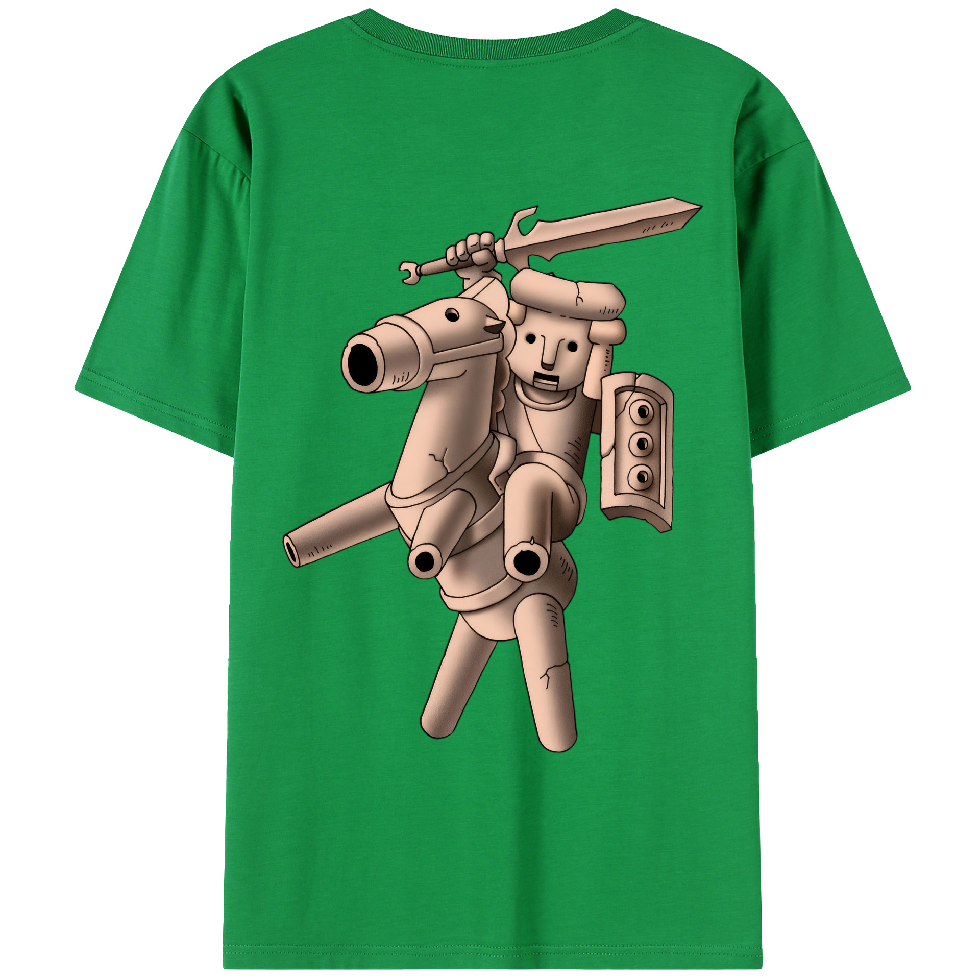 （画像用） ドラゴンクエスト Doragon Kuesuto Dragon Quest 綿100％ メンズ半袖Tシャツ（バックプリント） 通気性