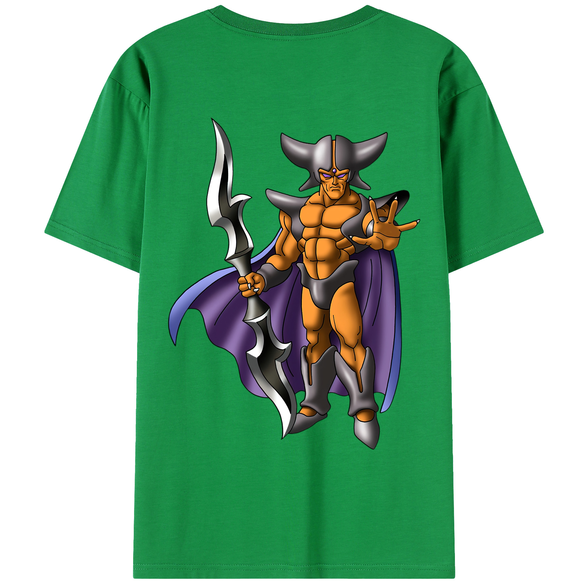 （画像用） ドラゴンクエスト Doragon Kuesuto Dragon Quest 綿100％ メンズ半袖Tシャツ（バックプリント） 通気性