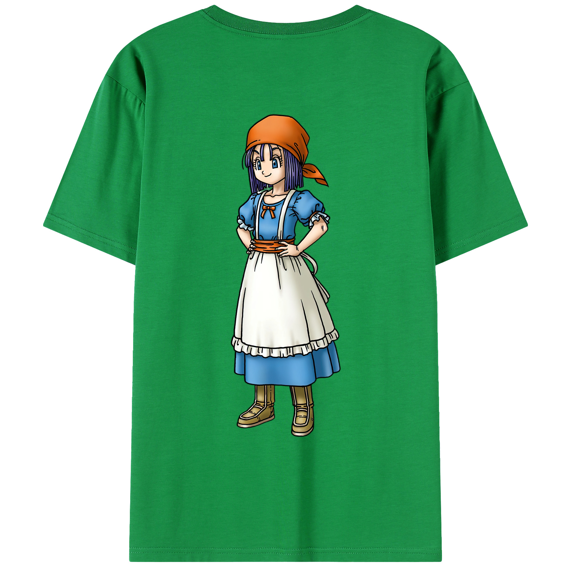 （画像用） ドラゴンクエスト Doragon Kuesuto Dragon Quest 綿100％ メンズ半袖Tシャツ（バックプリント） 通気性