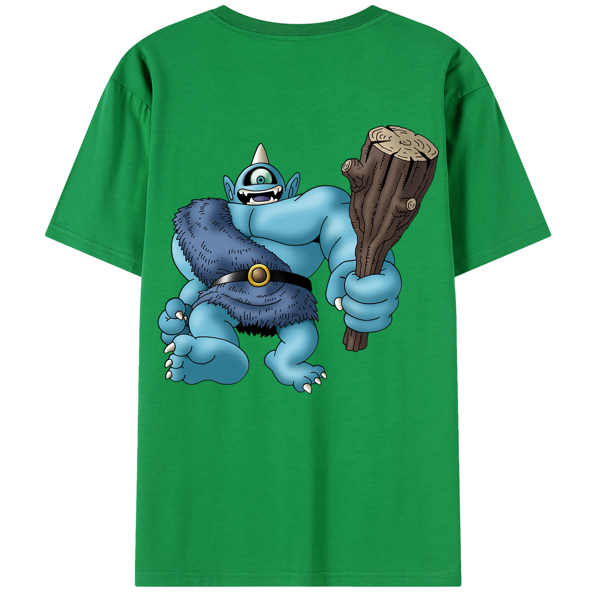 （画像用） ドラゴンクエスト Doragon Kuesuto Dragon Quest 綿100％ メンズ半袖Tシャツ（バックプリント） 通気性